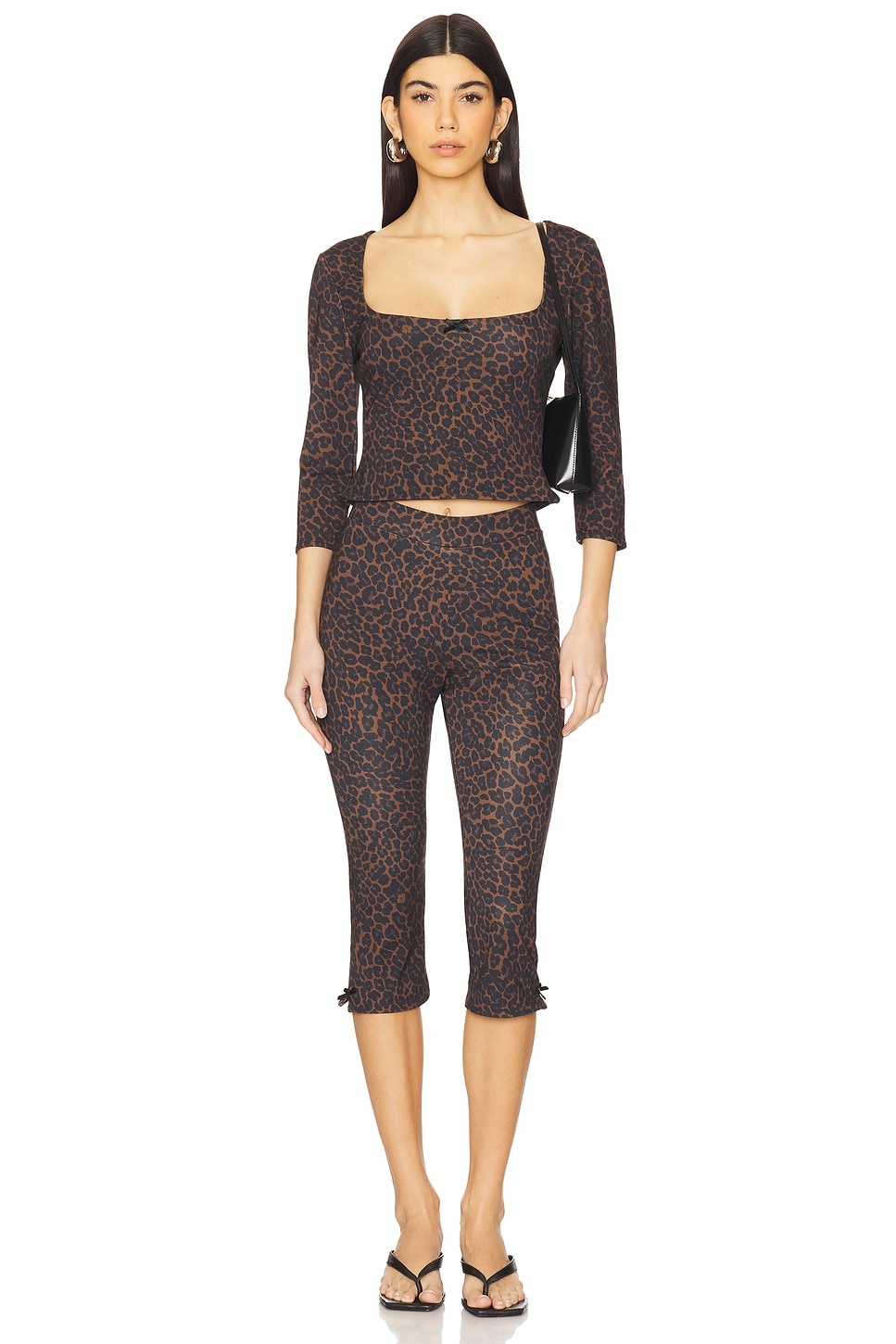 x REVOVLE Caria Capri Printed Mesh Pants - 5