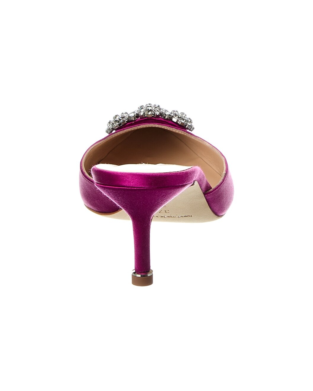 Manolo Blahnik Hangisimu 50 Satin Mule - 3