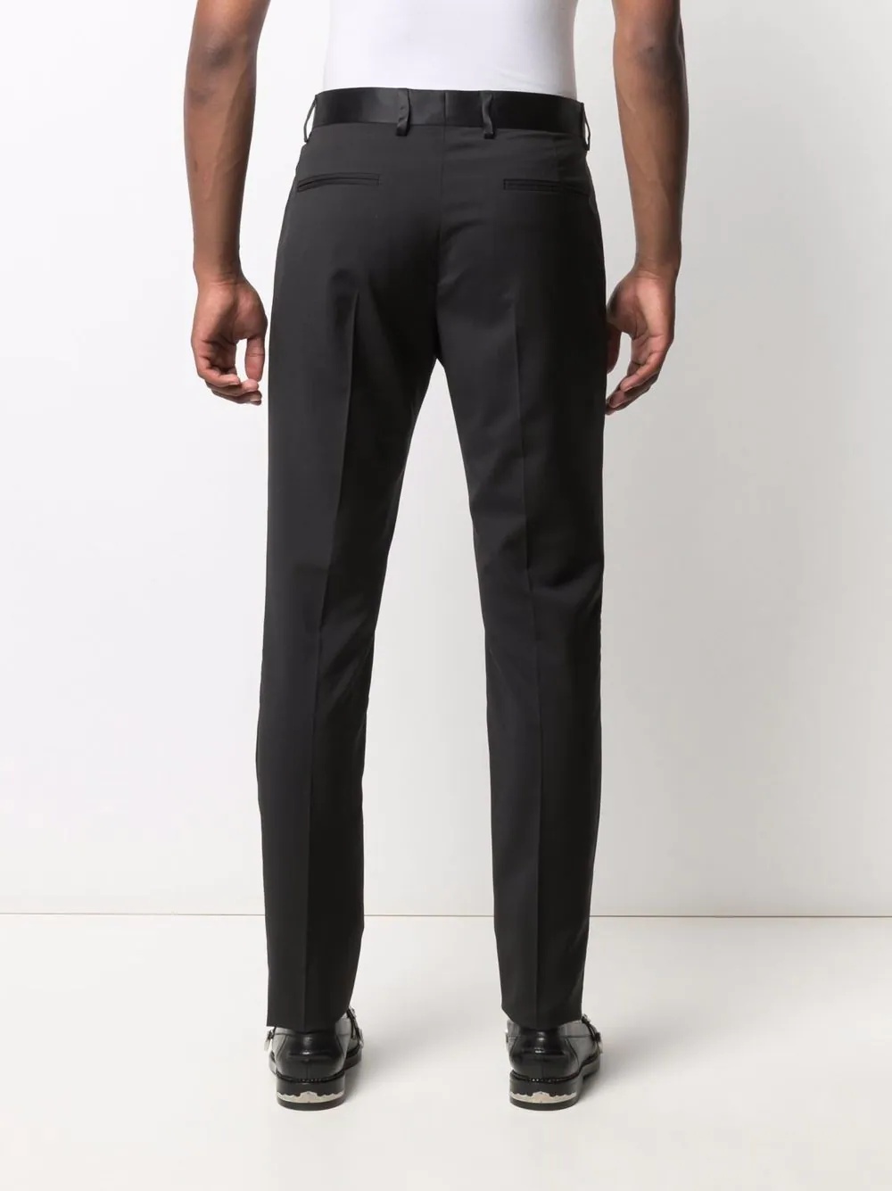 contrast-waistband trousers - 4