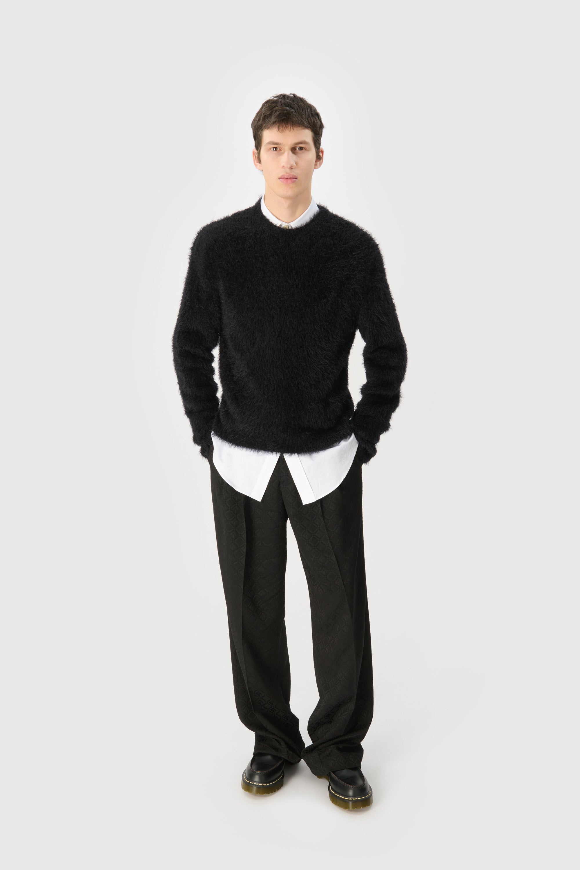 Wild Puffy Knit Crewneck Sweater - 4
