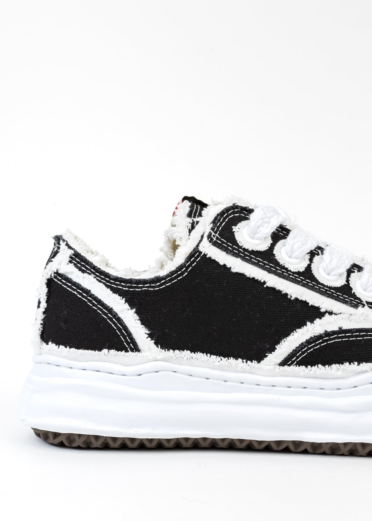 Black Original Sole Double-Layered Canvas Low-Top Sneaker (PETERSON LOW) - 7