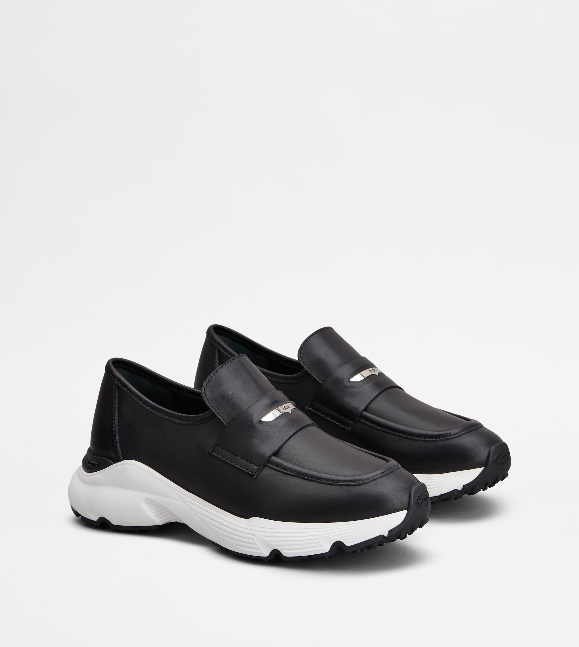 SPORTY LOAFERS IN LEATHER - BLACK - 2