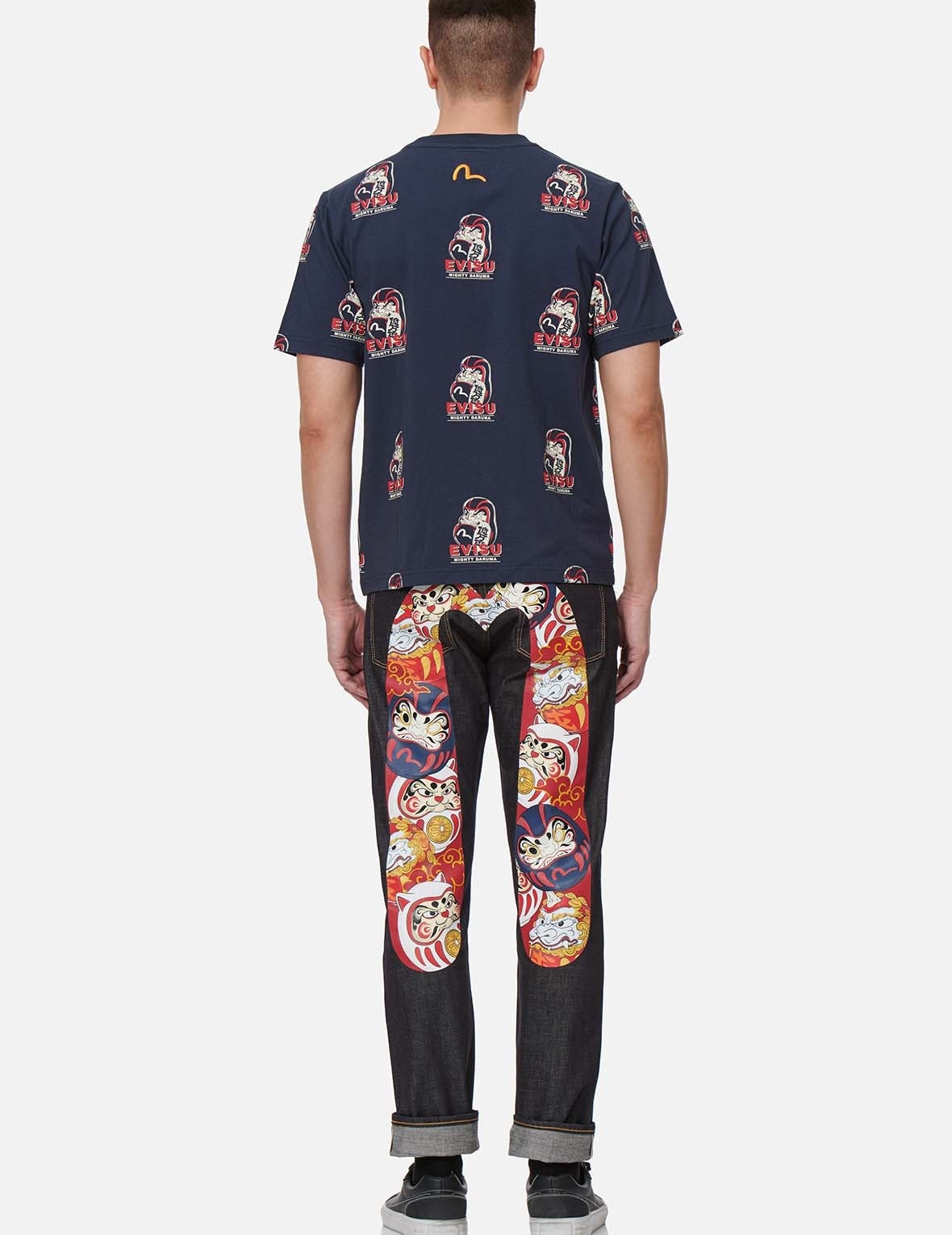 DARUMA BUDDIES DAICOCK PRINT SLIM FIT JEANS #2010 - 5