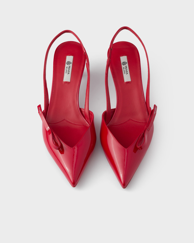 Patent leather slingback pumps 3