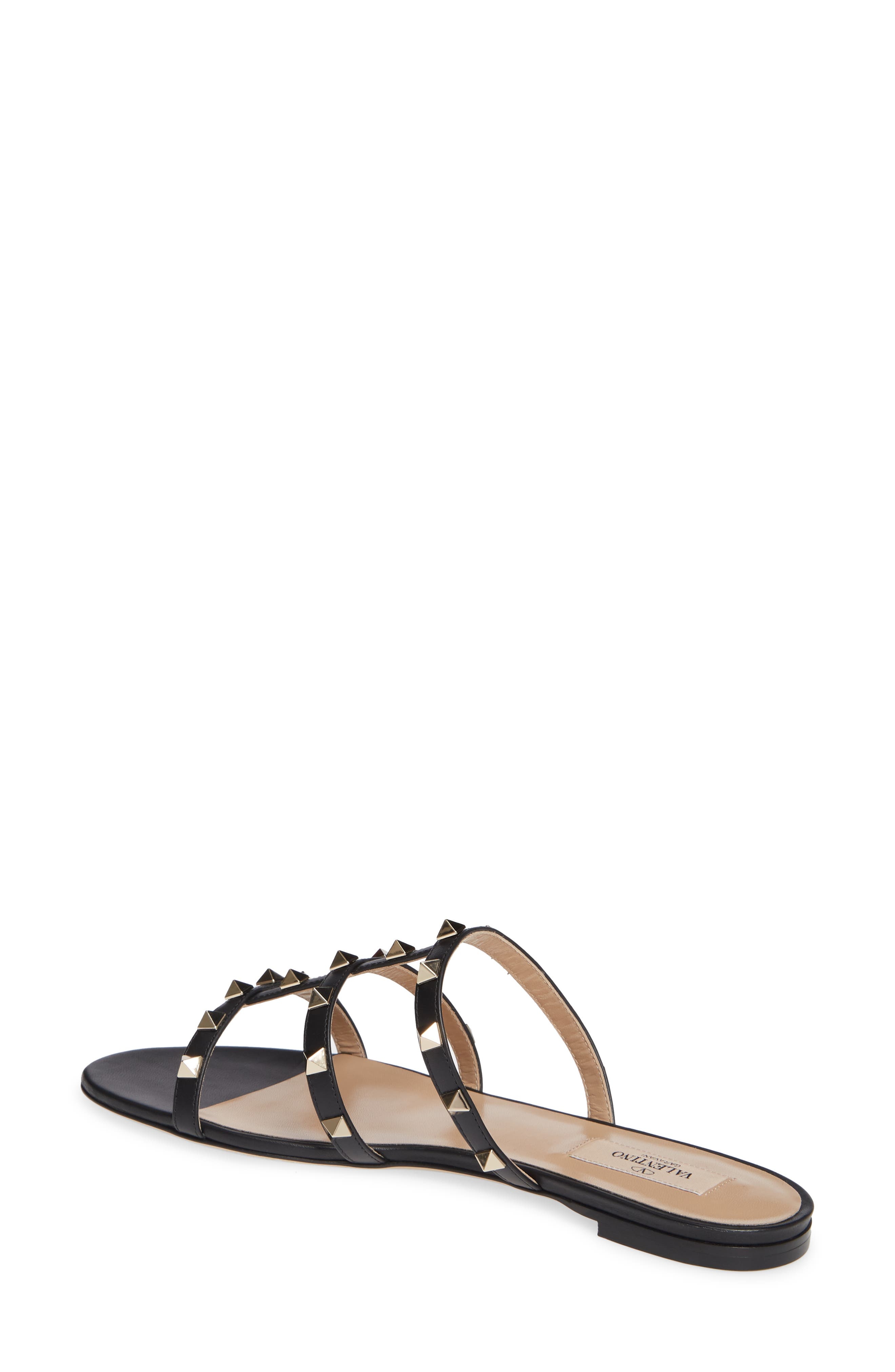 Valentino Garavani Rockstud Slide Sandal in 0No Nero at Nordstrom - 7