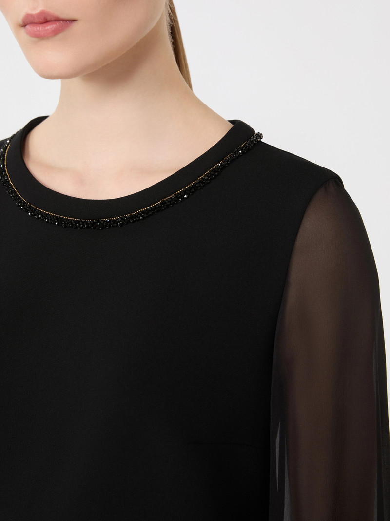 VOLTO Cady cocktail dress - BLACK 5