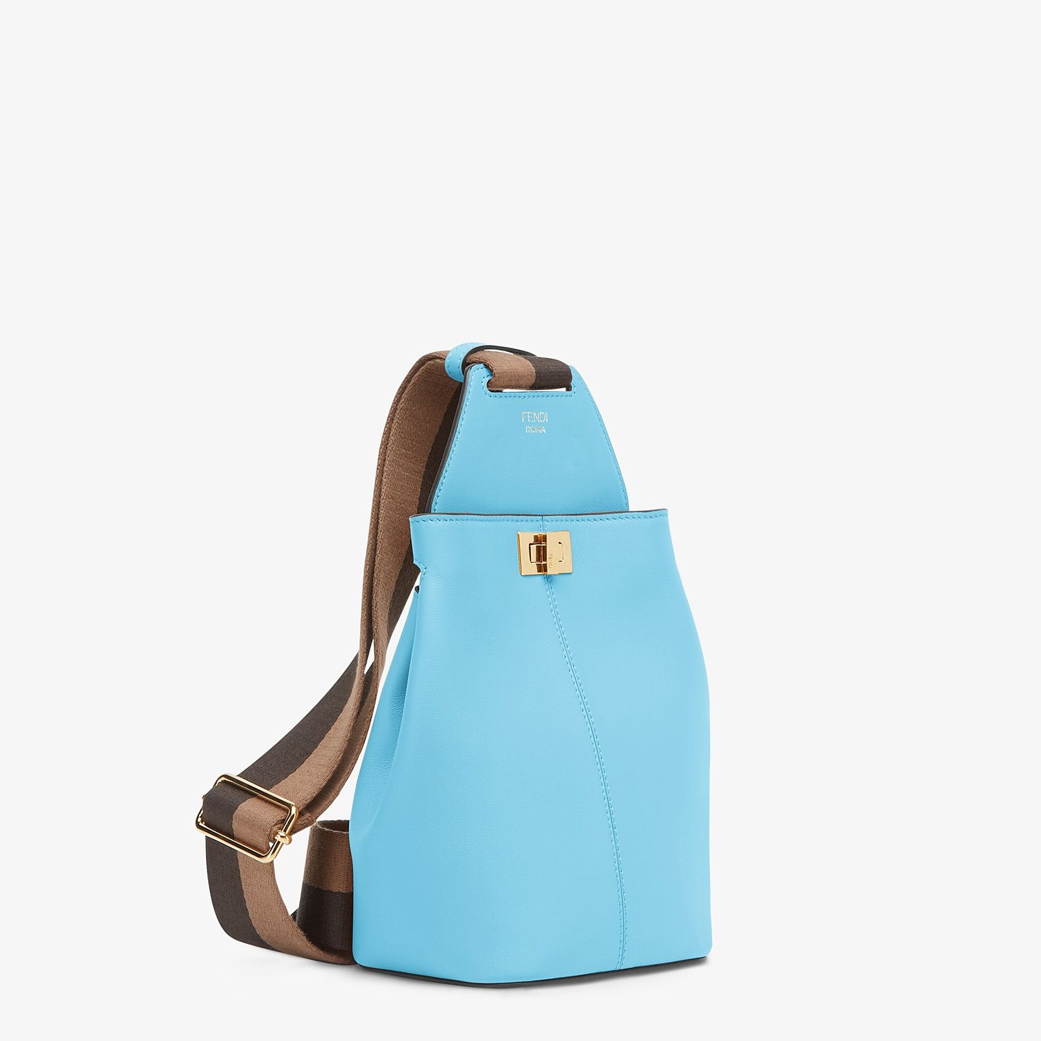 Light blue leather mini-bag - 3