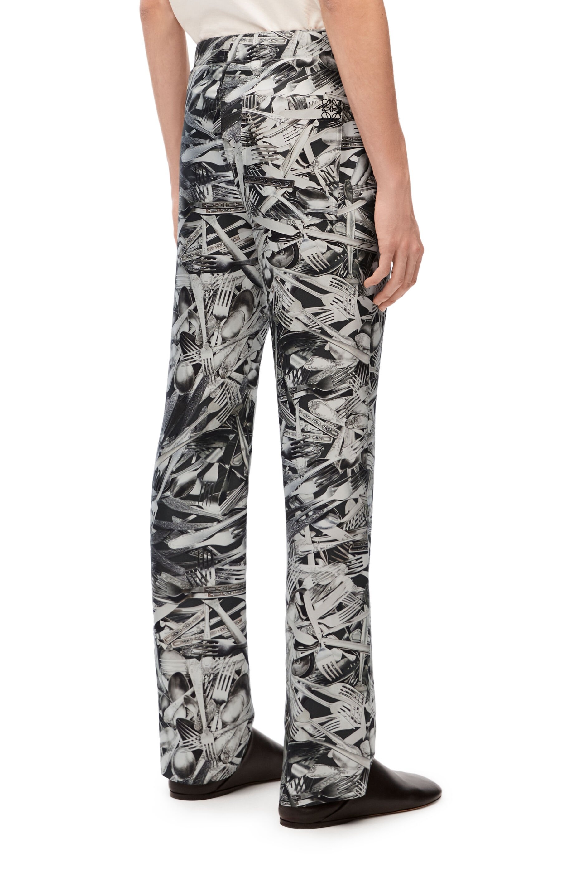 Drawstring trousers in silk - 4