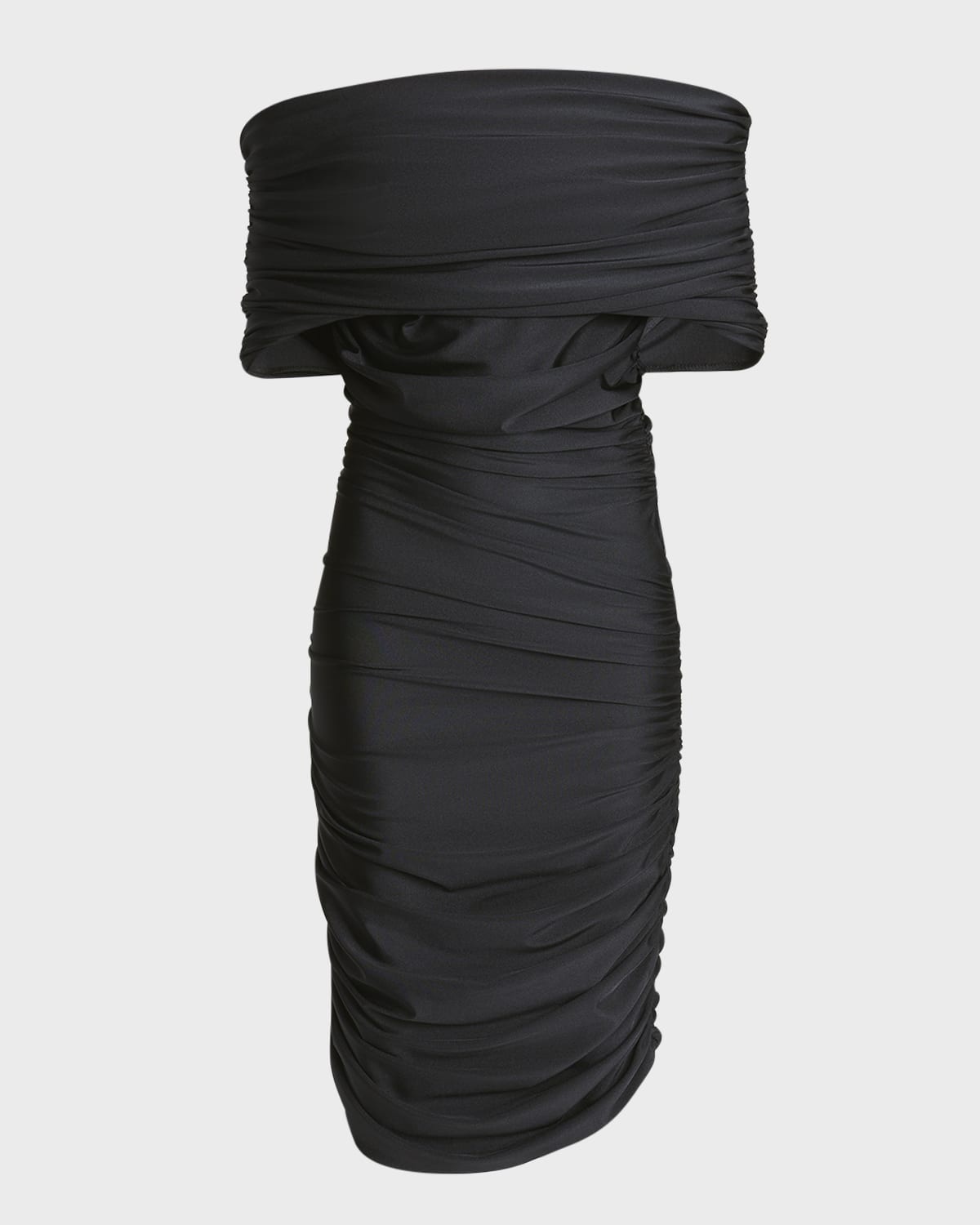 Ruched Off-The-Shoulder Dress - 1