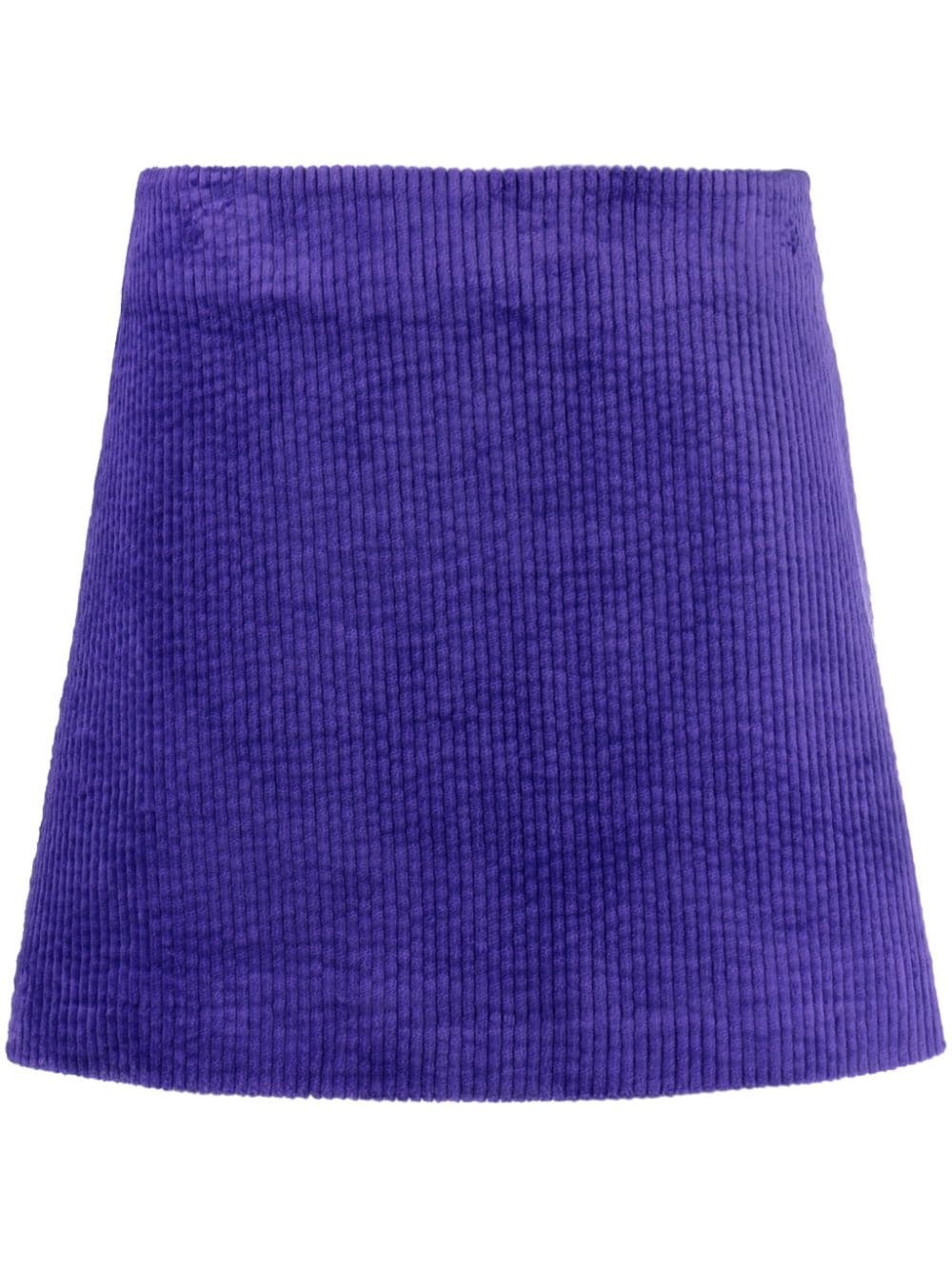 organic cotton-blend corduroy miniskirt - 1