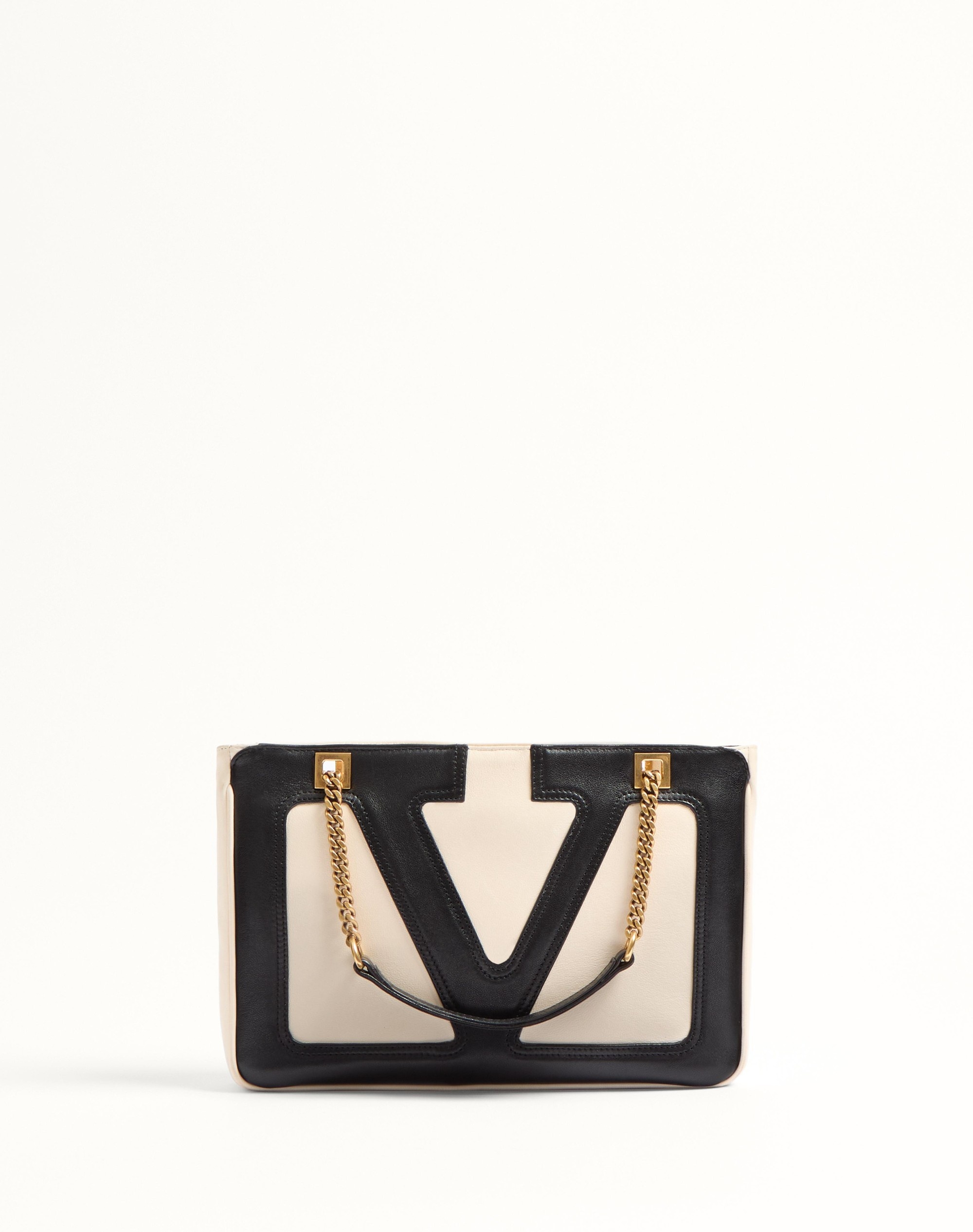 VALENTINO GARAVANI VIVA SUPERSTAR SMALL NAPPA LEATHER SHOPPING BAG - 1