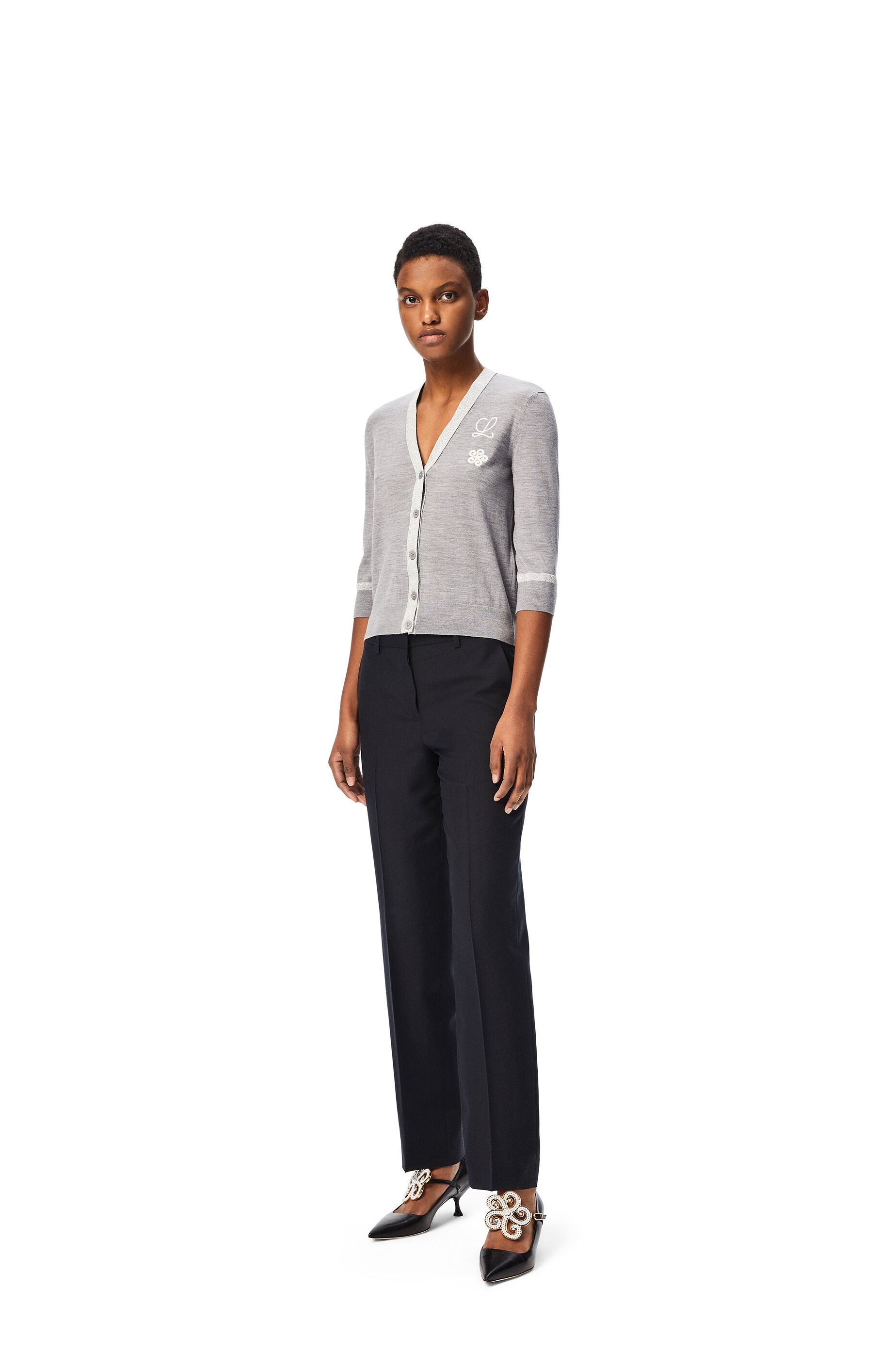 Tapered trousers in wool and silk - 2