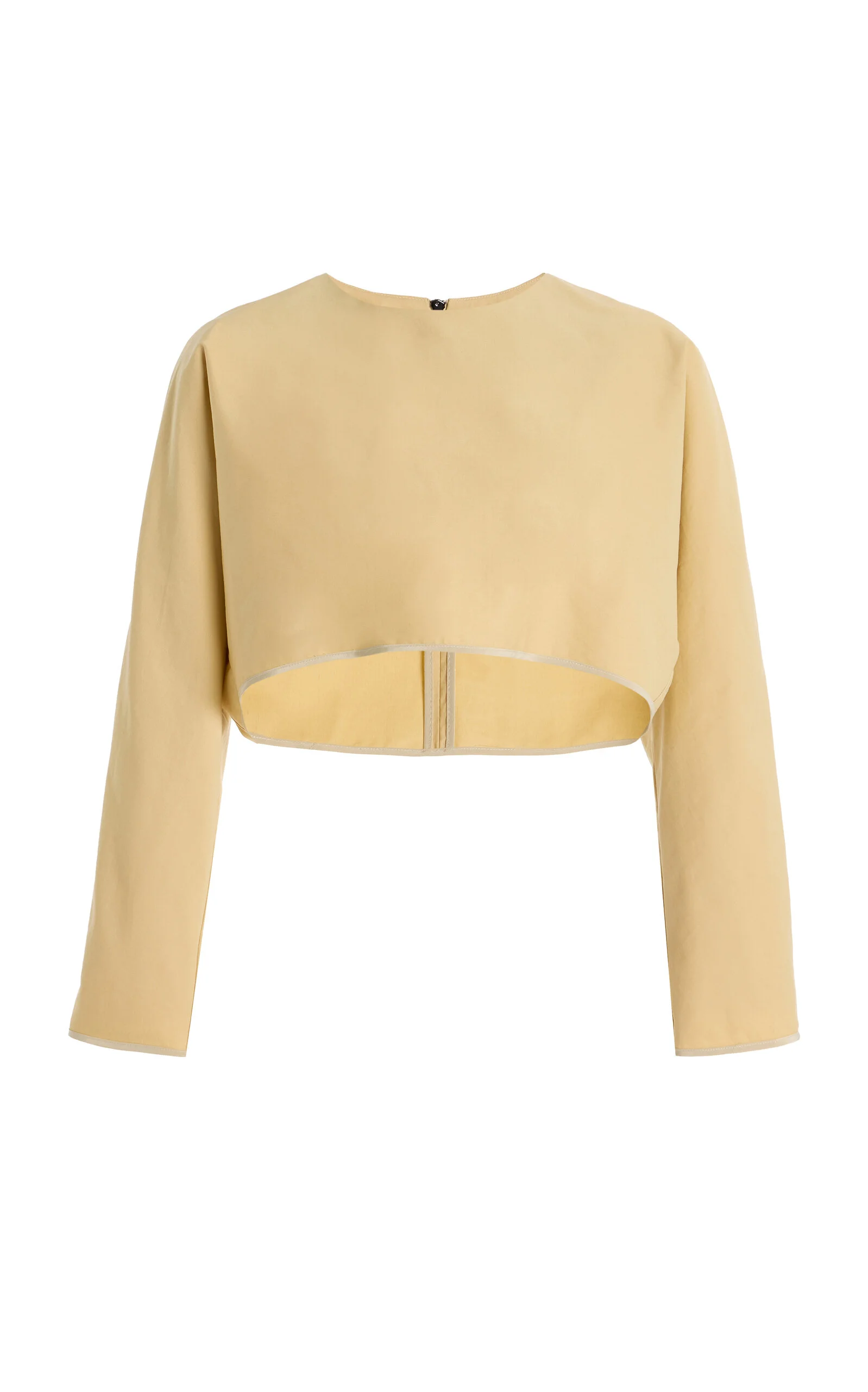 Shoreline Cropped Cotton Top yellow - 1