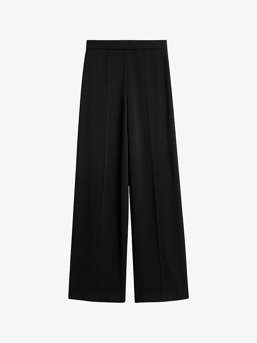 Cady Alane high-rise wide-leg stretch-woven trousers - 1