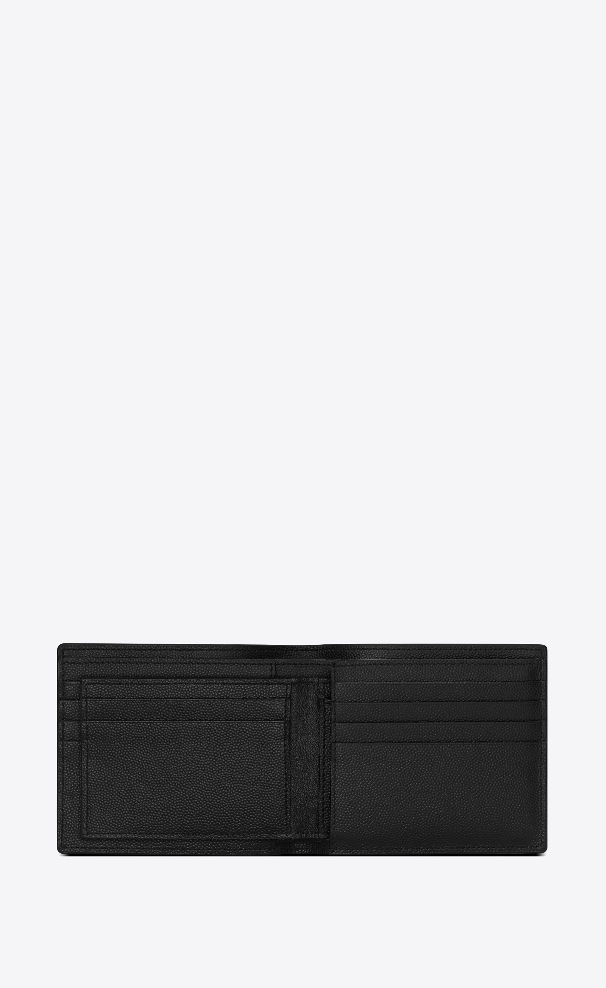 monogram east/west wallet with card case in grain de poudre embossed leather - 6