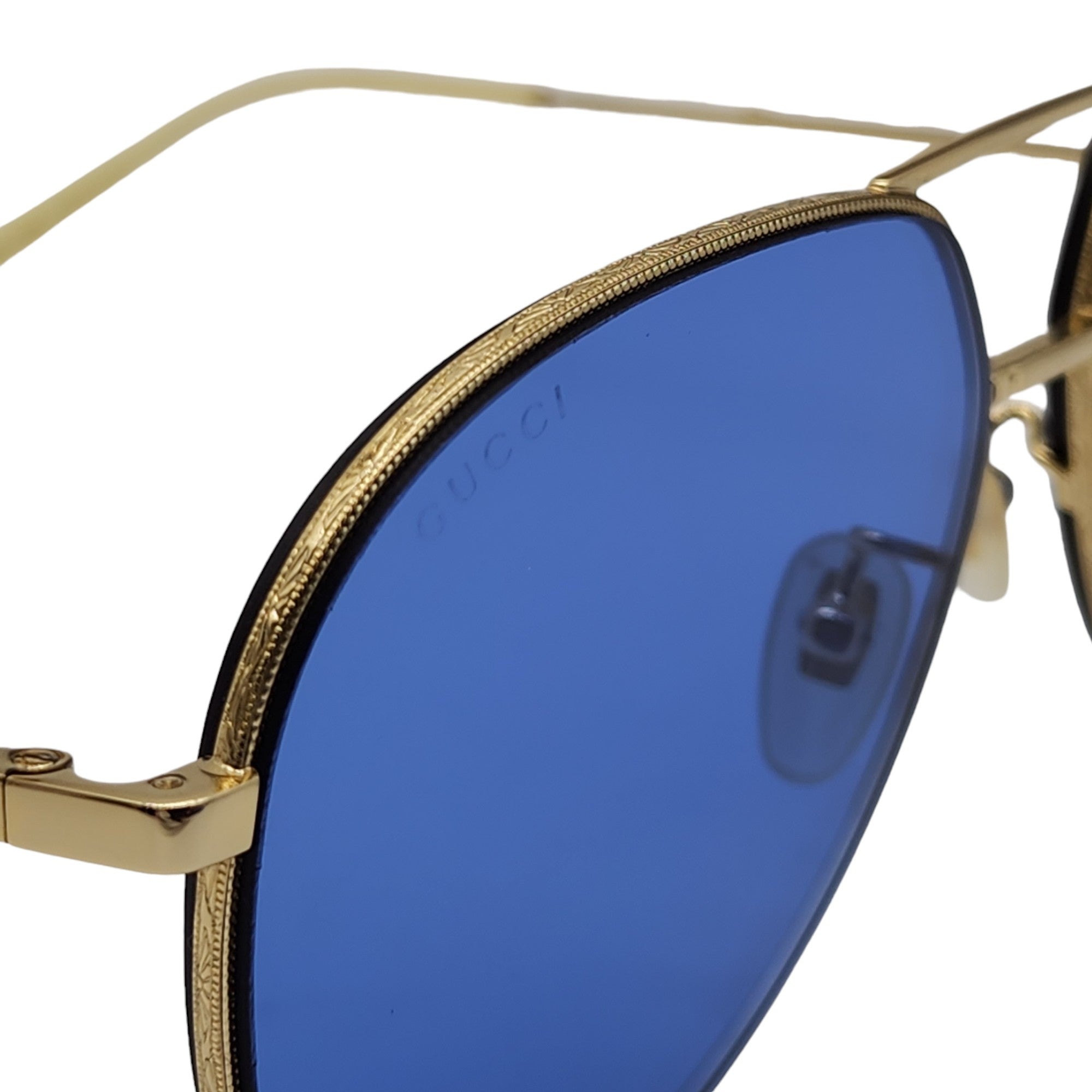 Gucci Gold Aviator Sunglasses - 6