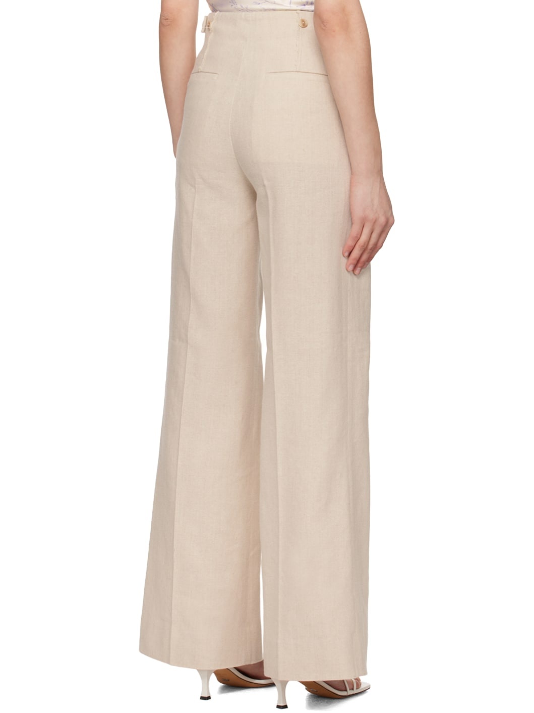 Beige Ella Trousers - 3