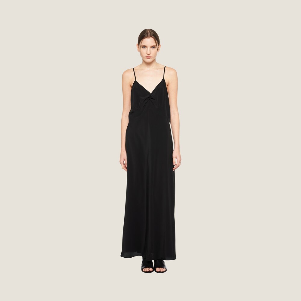Crepe de chine long dress - 2