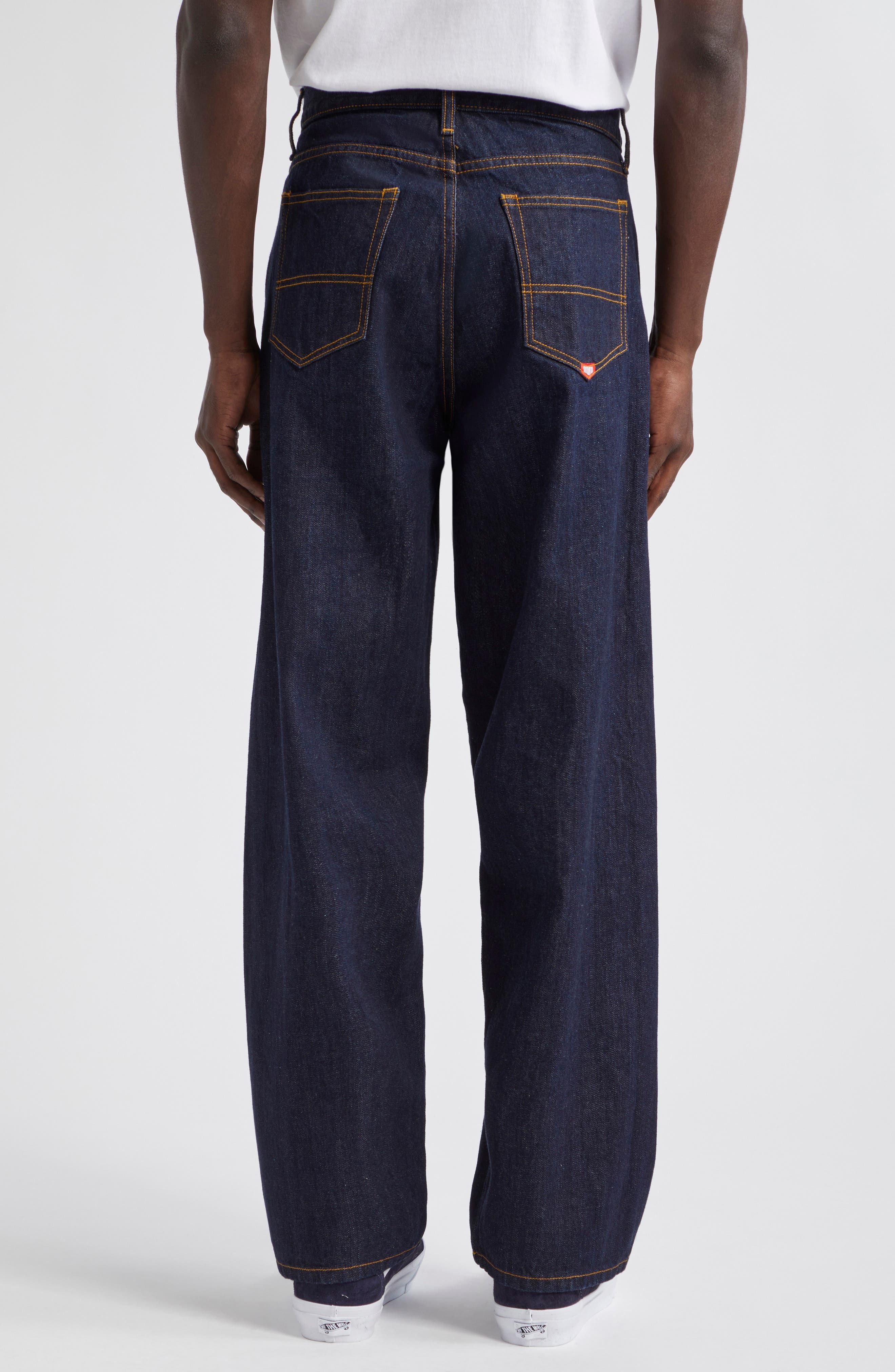 Nonstretch Denim Stovepipe Jeans - 3