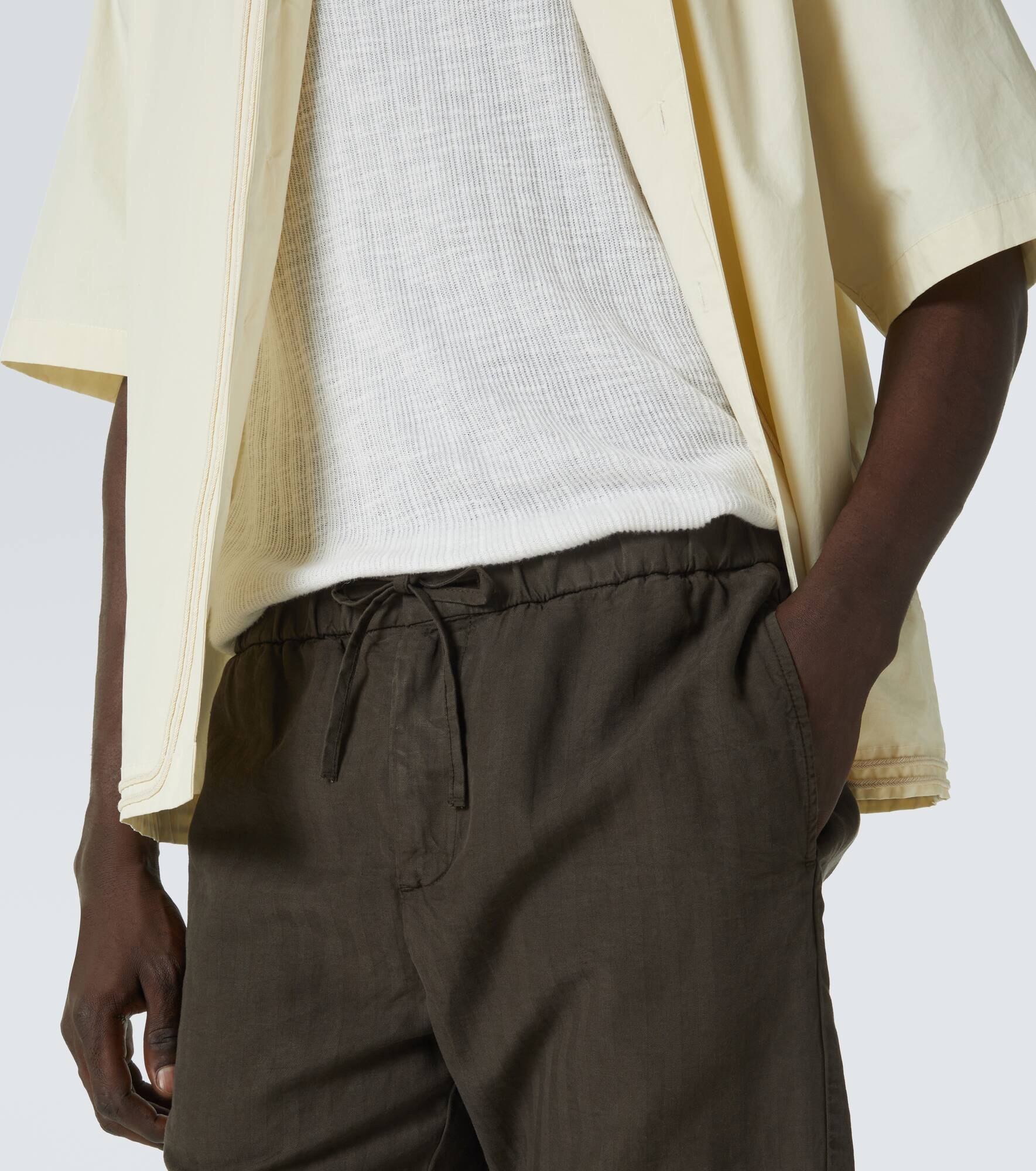 Felipe linen-blend shorts - 5
