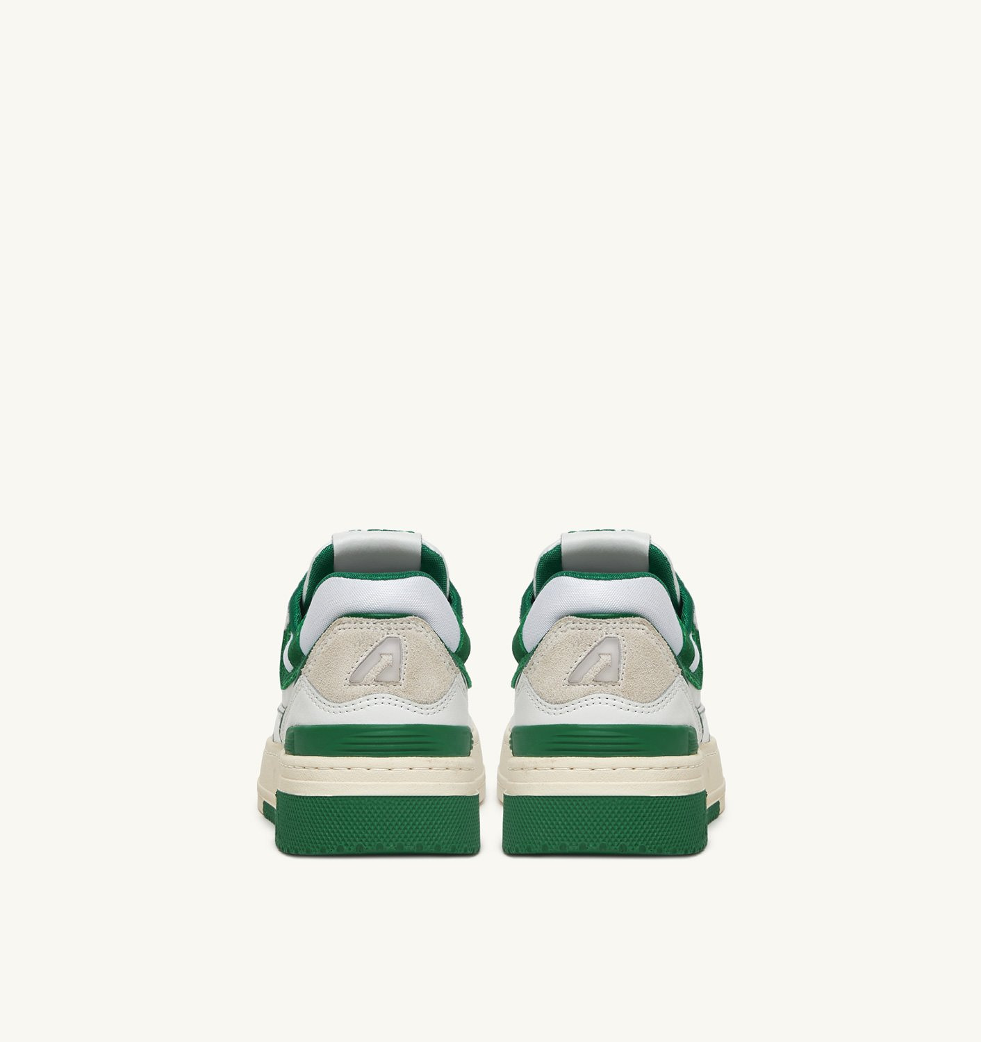 CLC LOW SNEAKERS IN WHITE LEATHER AND AMAZON SUEDE - 3