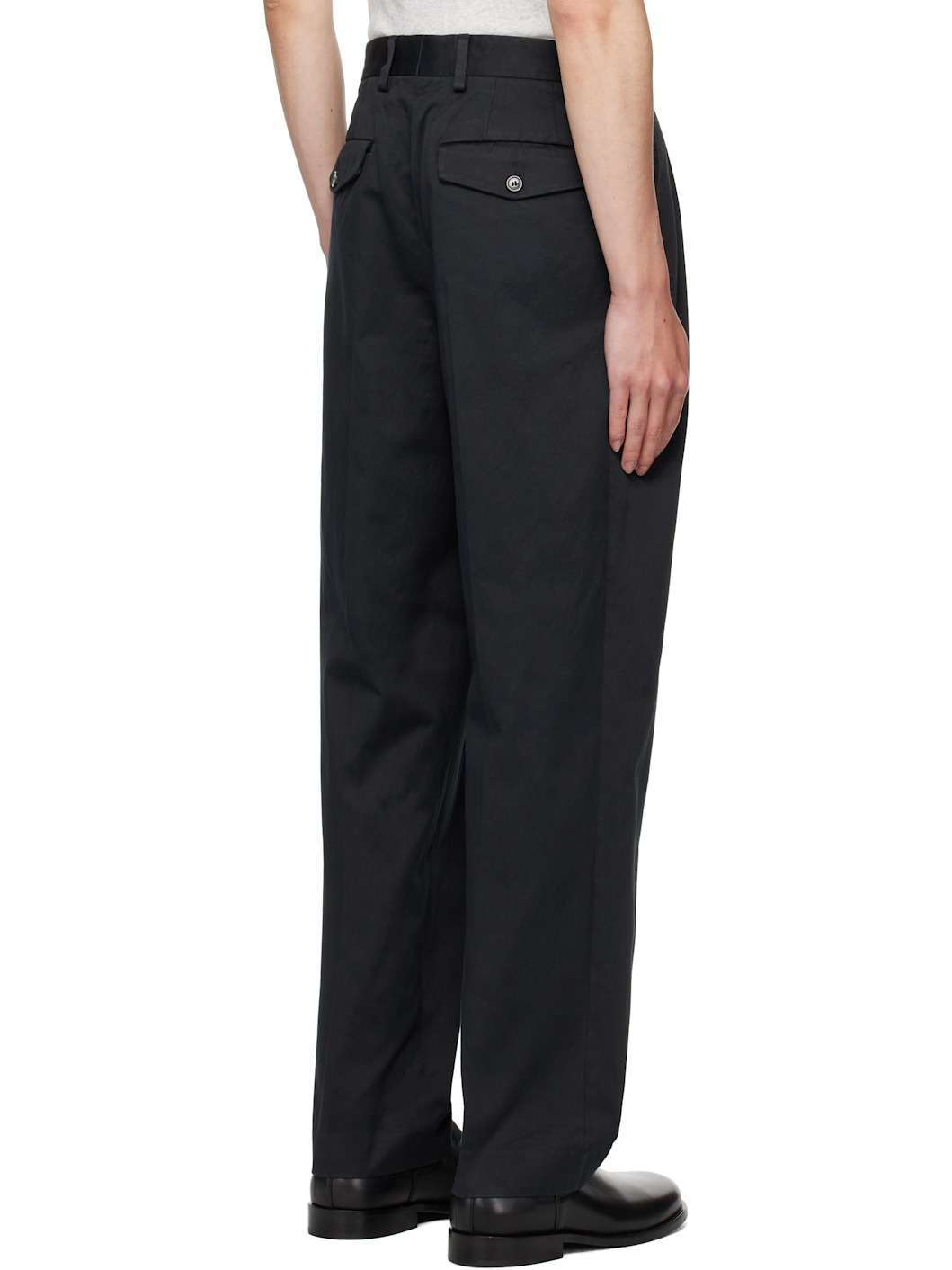 Black Pleated Trousers - 3