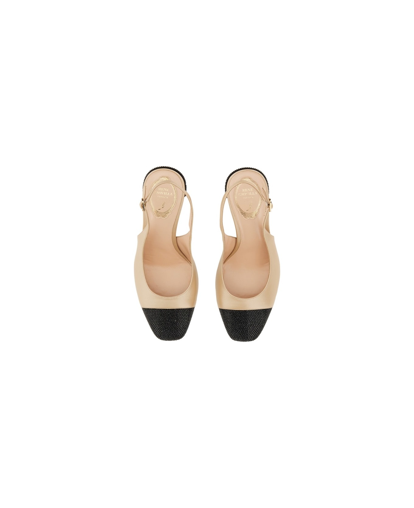 Sling Back With Rhinestones - 2