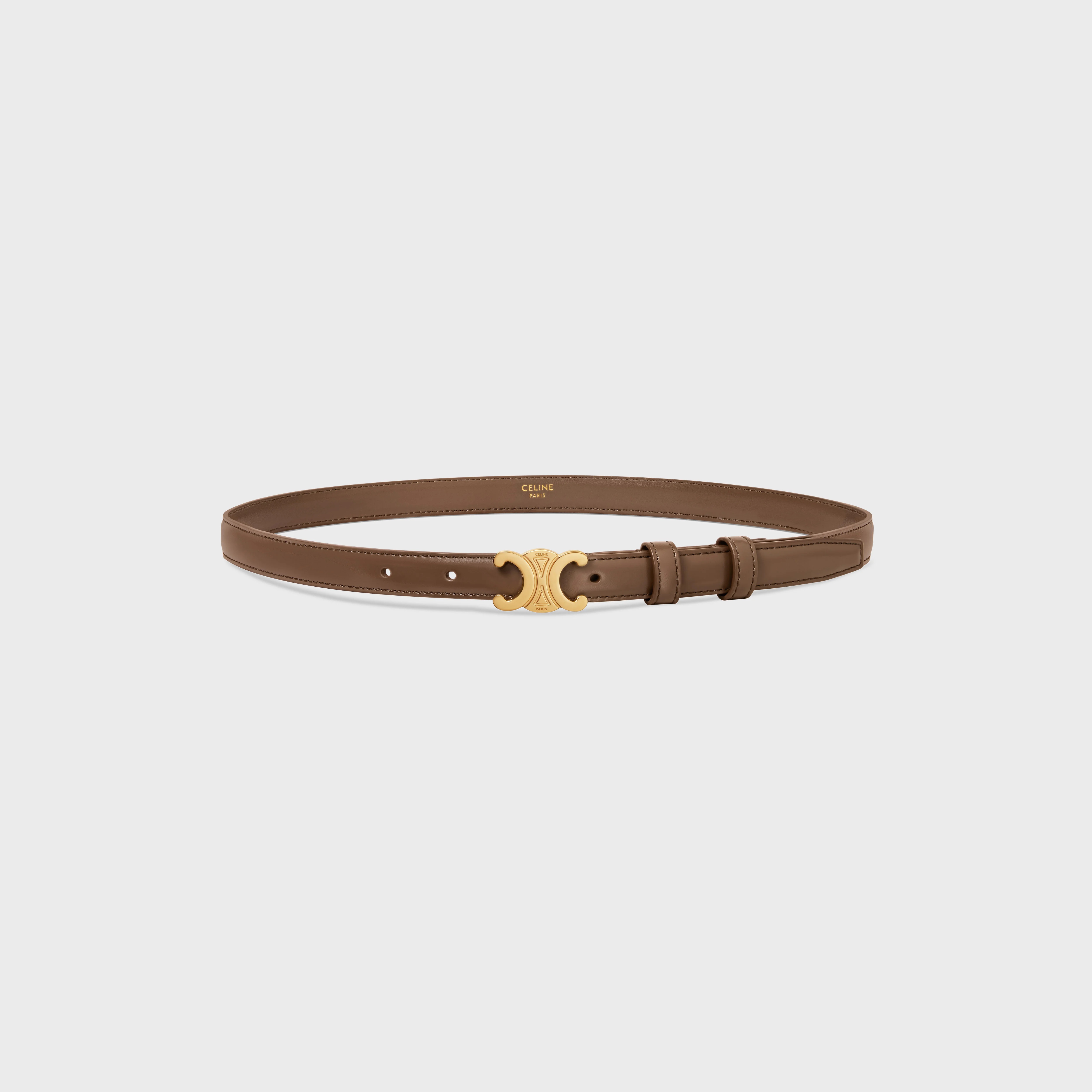 Small Triomphe Belt in Taurillon Leather - 3