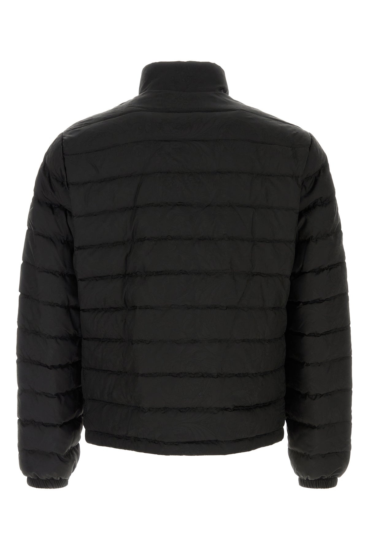 Black nylon down jacket - 2