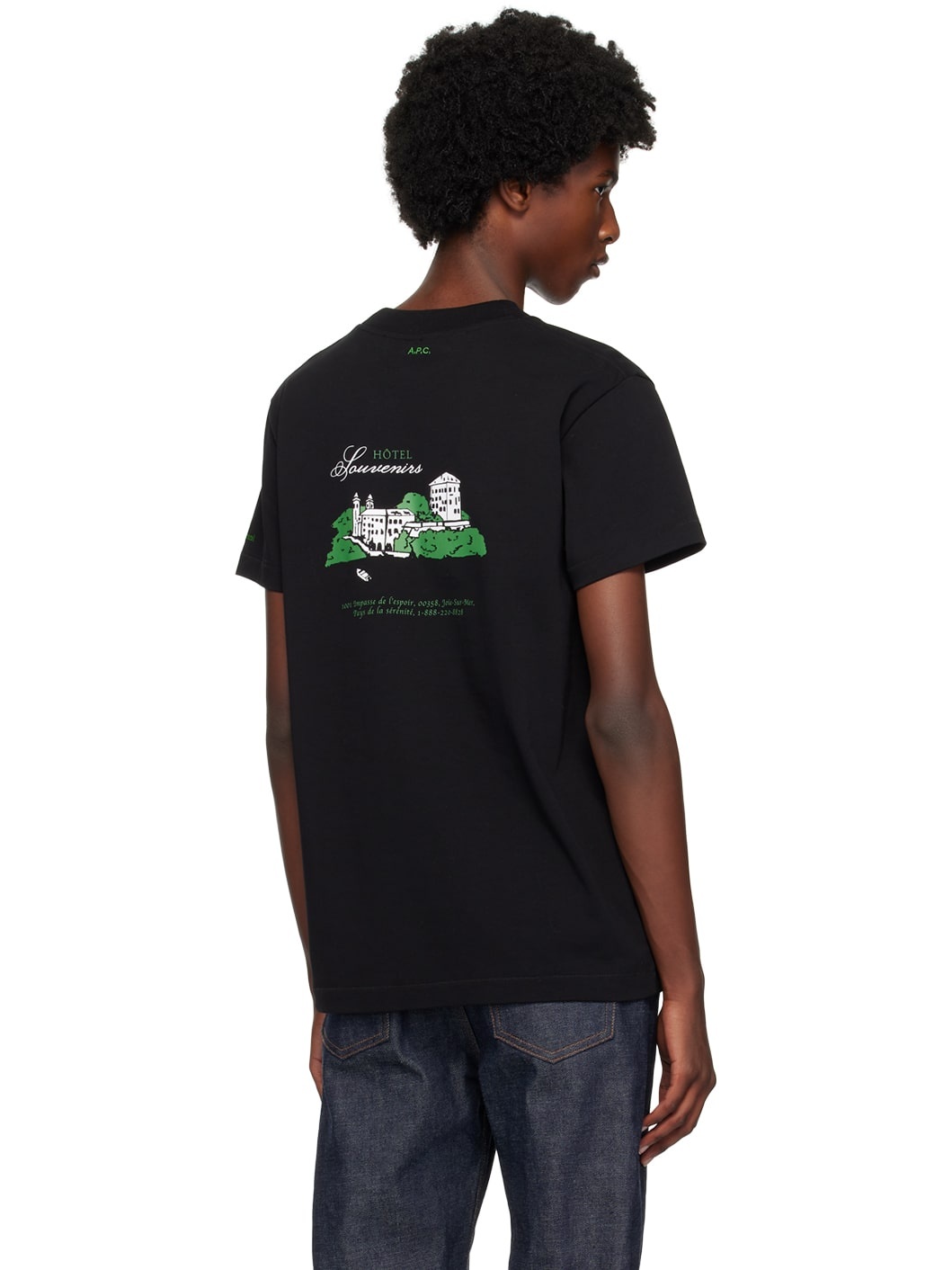 Black JJJJound Edition 'Hôtel Souvenirs' T-Shirt - 3