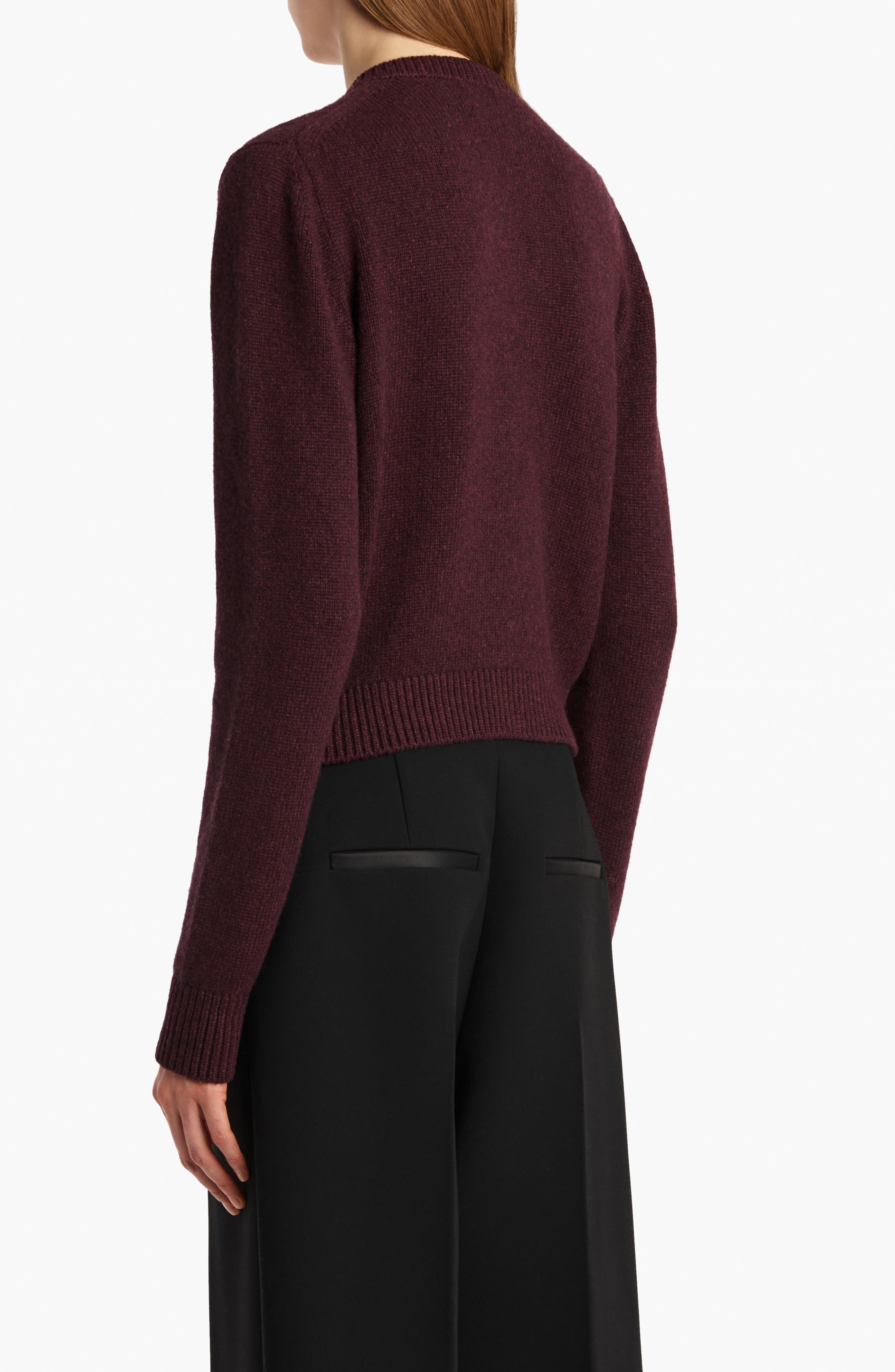 Khaite Everheart Cashmere Cardigan in Plum at Nordstrom - 2