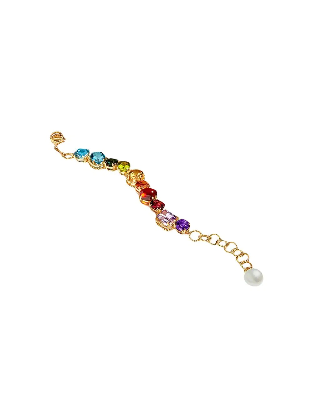 18kt yellow gold rainbow bracelet - 1