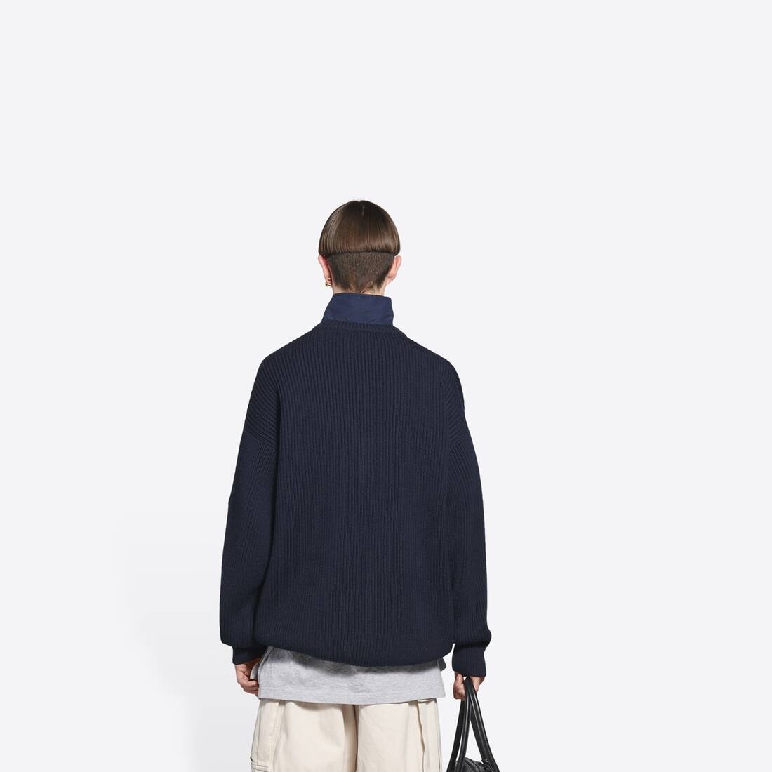 Men's Layered Tracksuit V-neck in Blue - 3