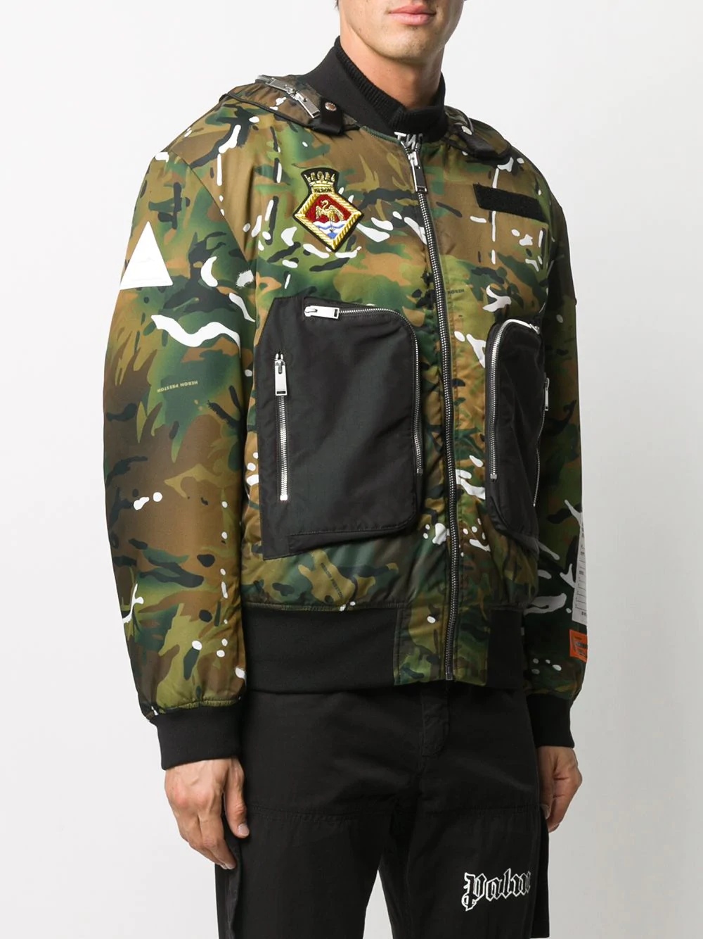 camouflage-print bomber jacket - 3