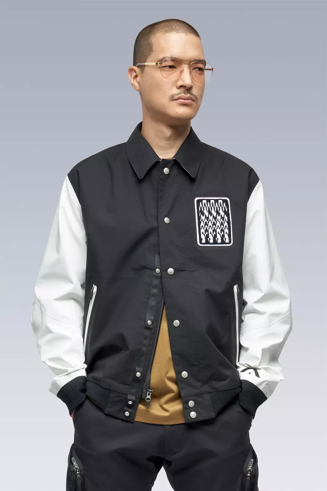 J94-VT 3L Varsity Jacket Black/White - 10