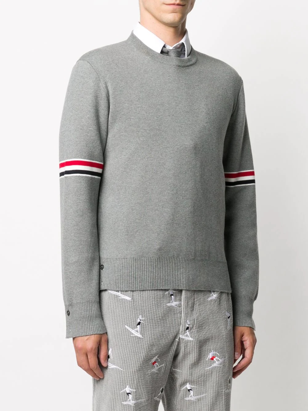 Milano stitch crew neck jumper - 3