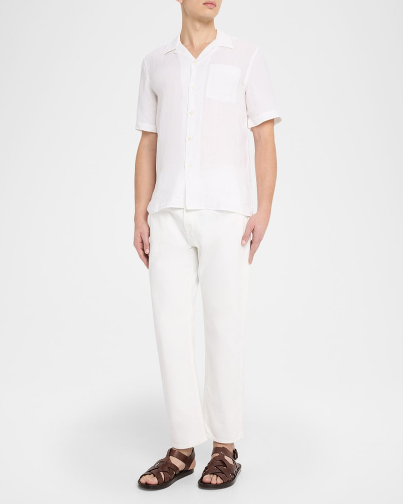 Vilebrequin Men's Garment-Dyed Linen Camp Shirt outlook