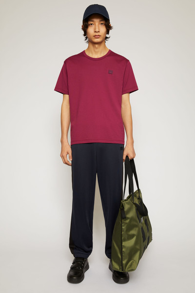 Acne Studios Slim fit t-shirt dark pink outlook