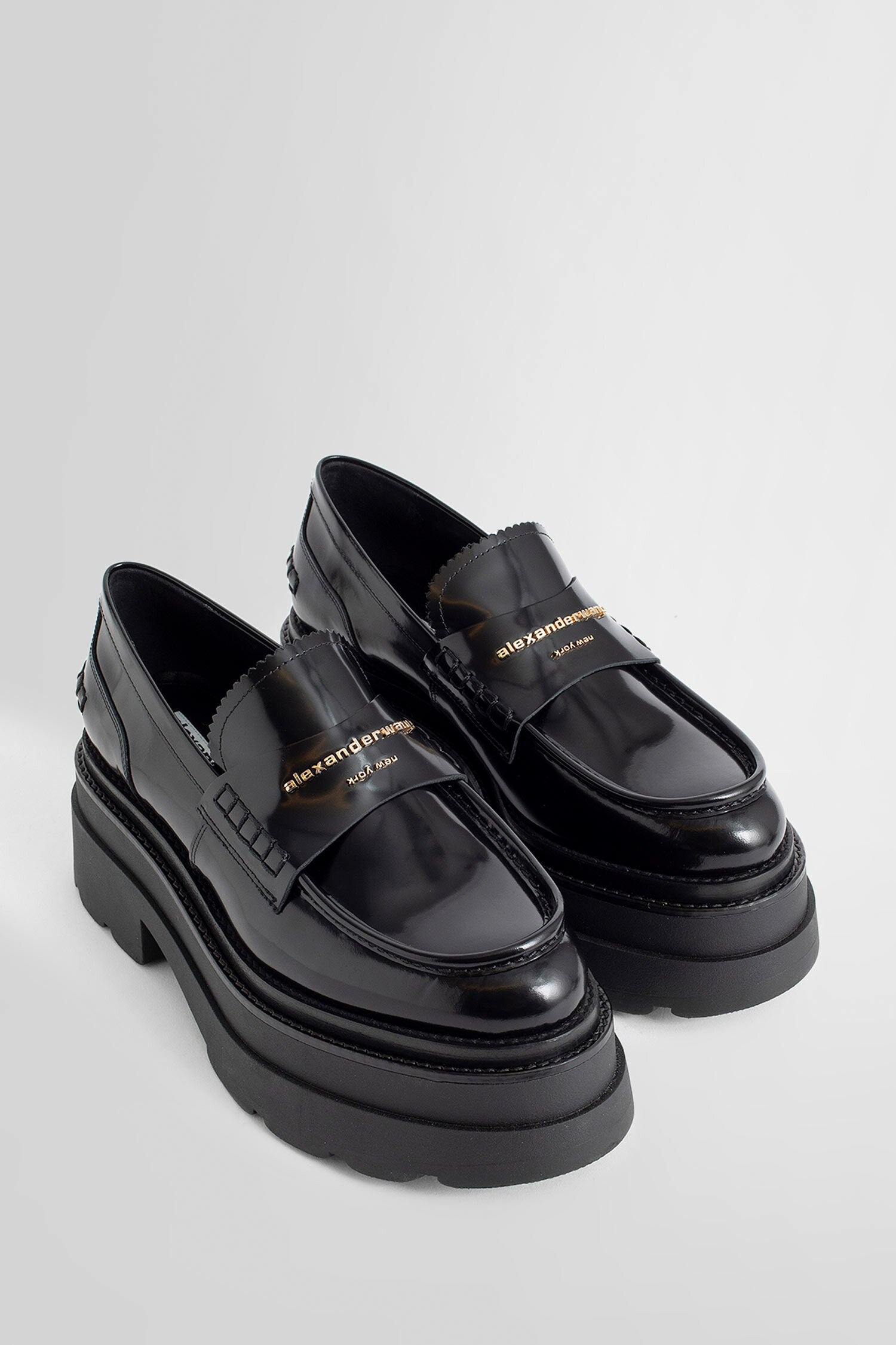 ALEXANDER WANG WOMAN BLACK LOAFERS - 7