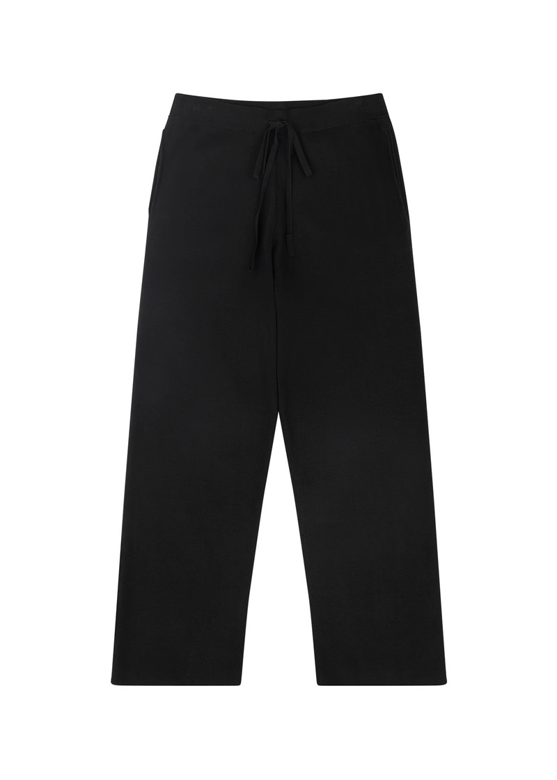 STRAIGHT LEG KNIT PANT BLACK 1