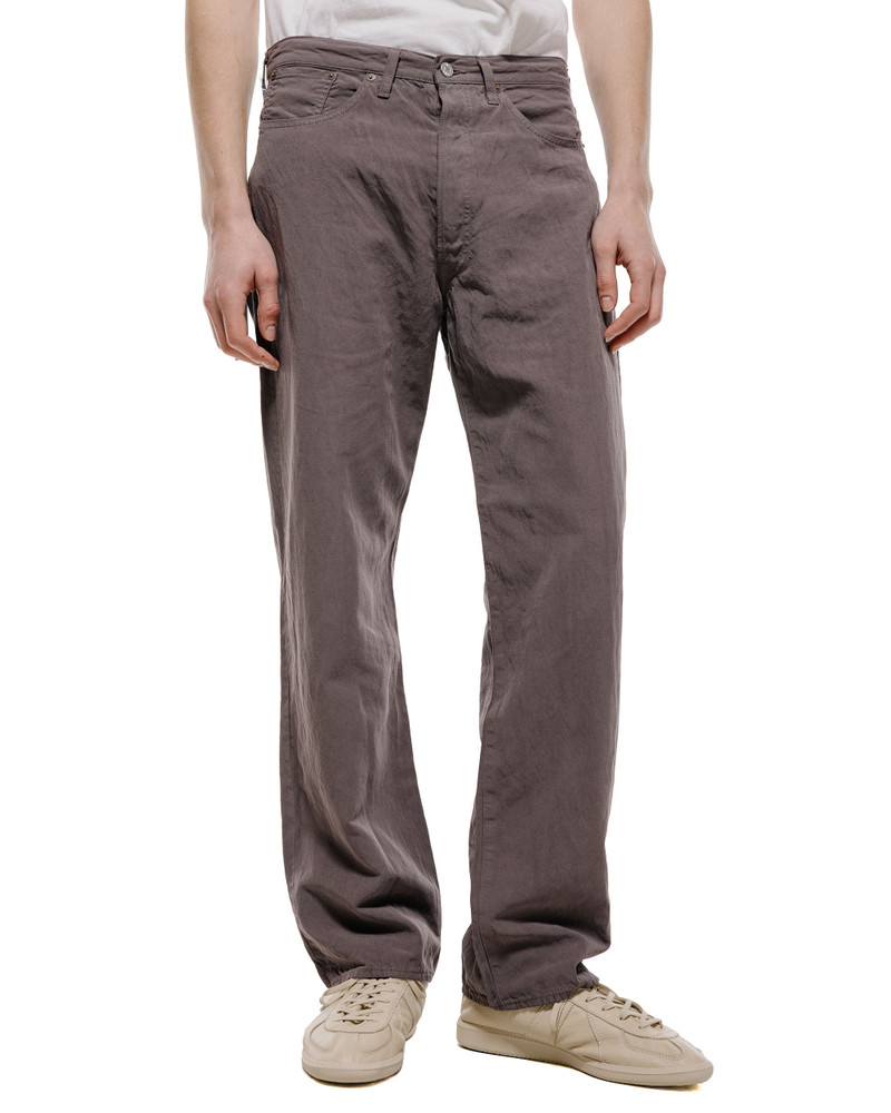 LADY WHITE CO. KAPTAIN SUNSHINE Cotton Linen Pants Dust Grey outlook