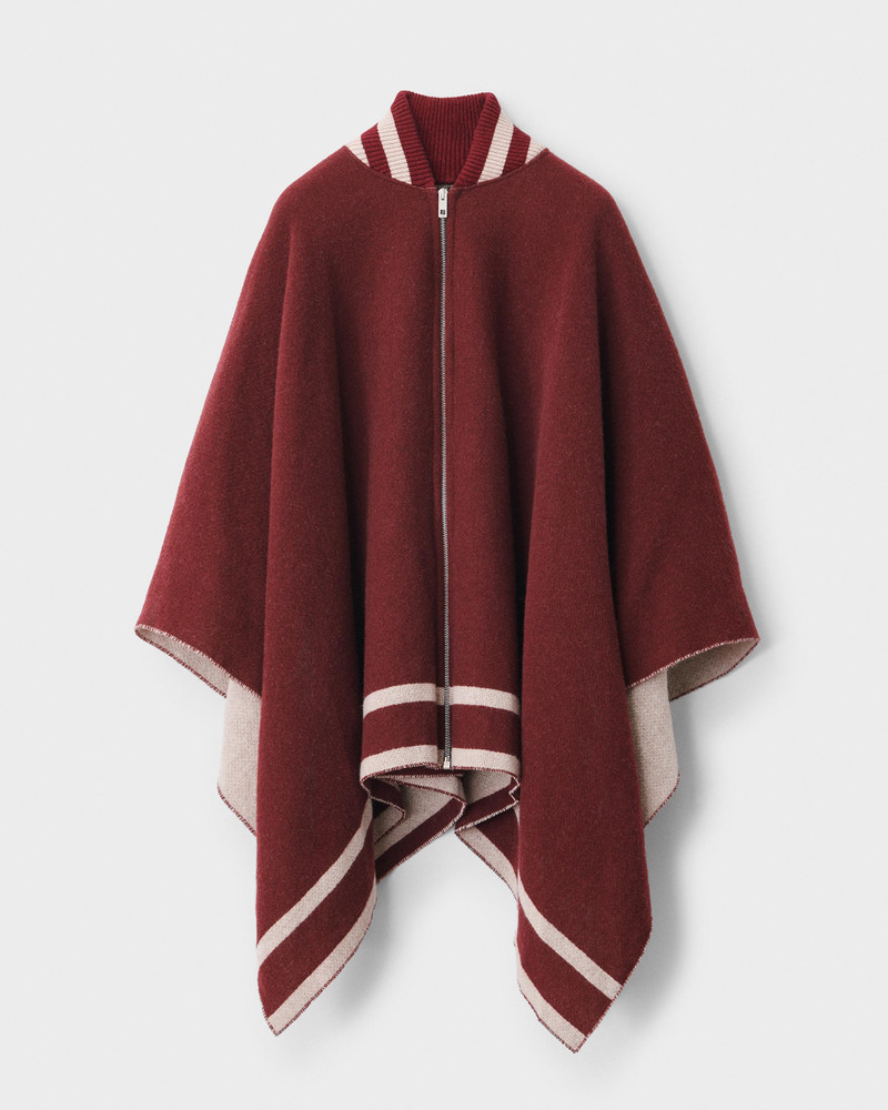 Varsity Zip Wool Poncho
Midweight Poncho 1