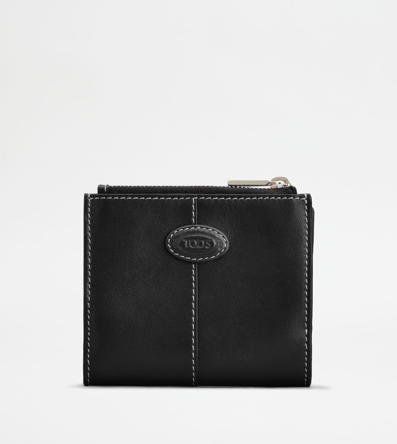 WALLET IN LEATHER - BLACK 1
