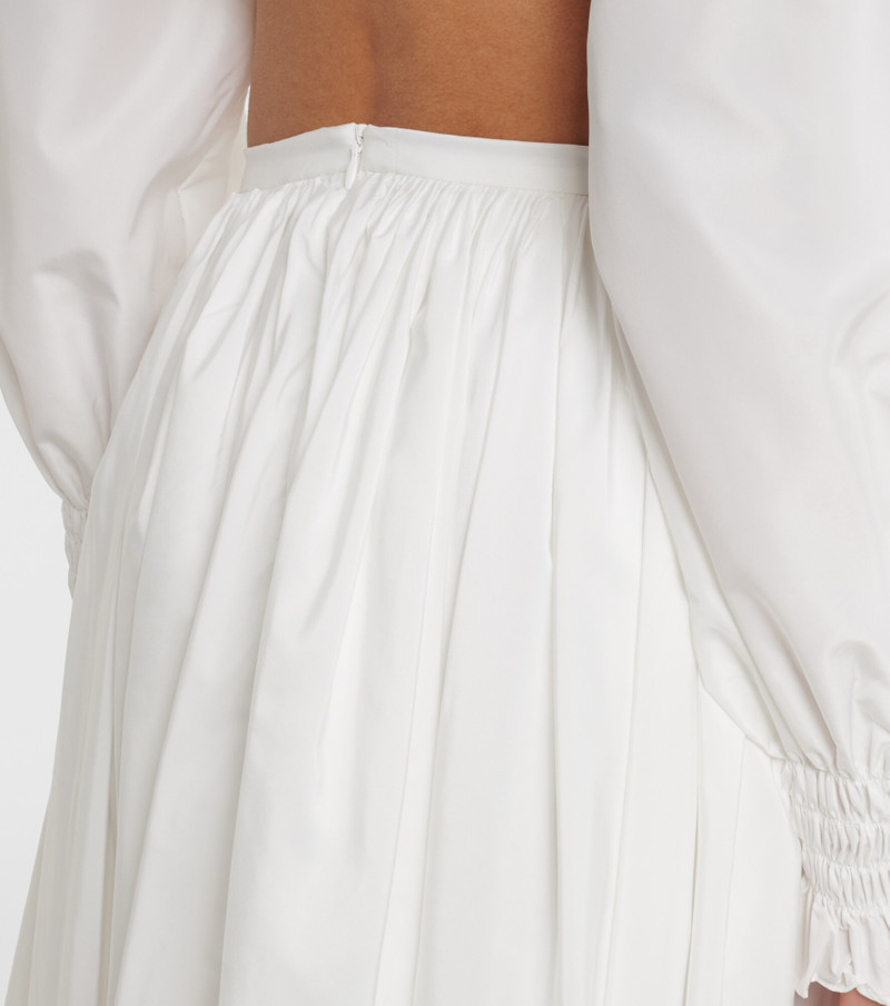 Asymmetric jersey midi skirt 5
