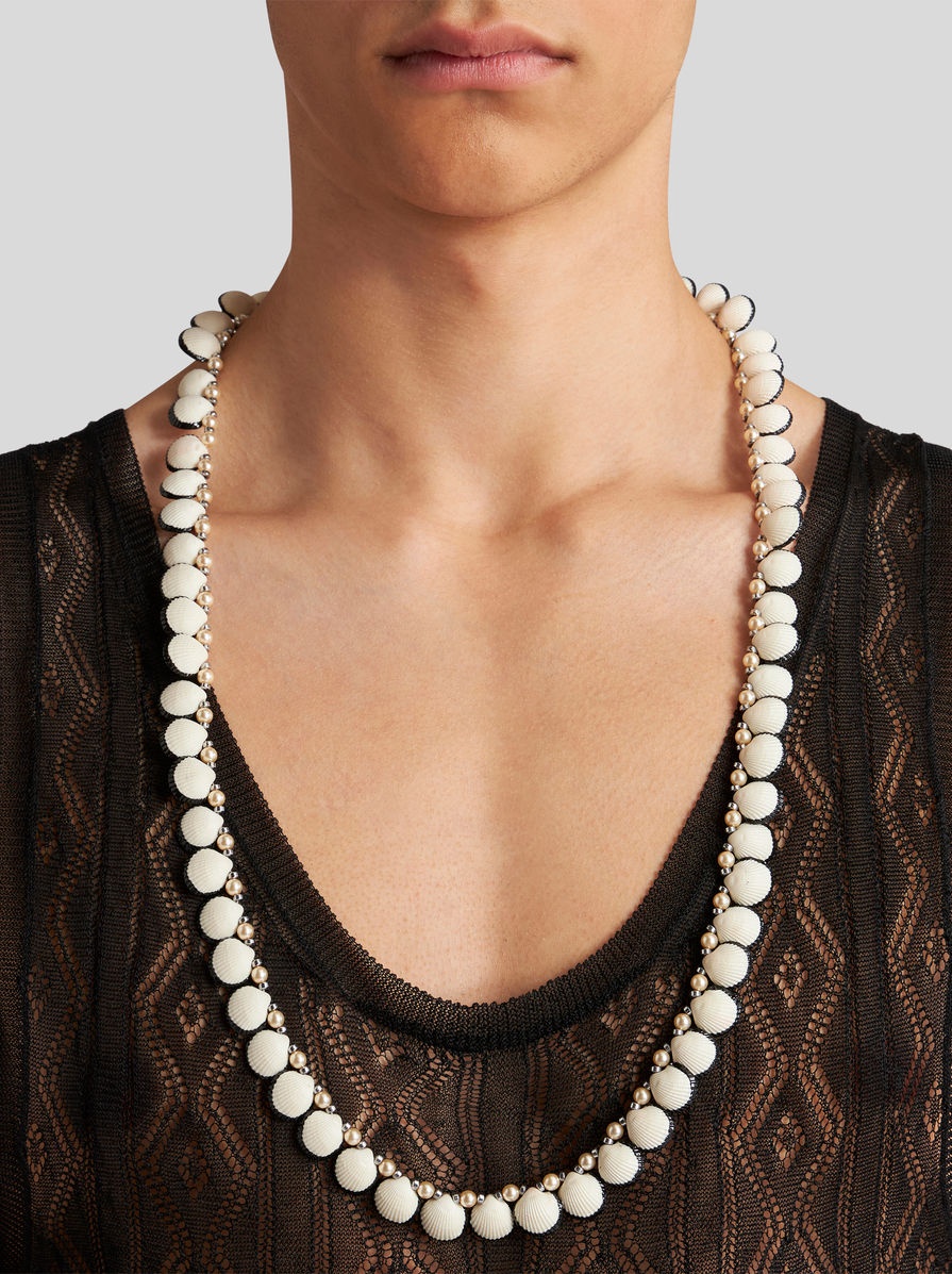 PEARL AND SHELL NECKLACE - 2