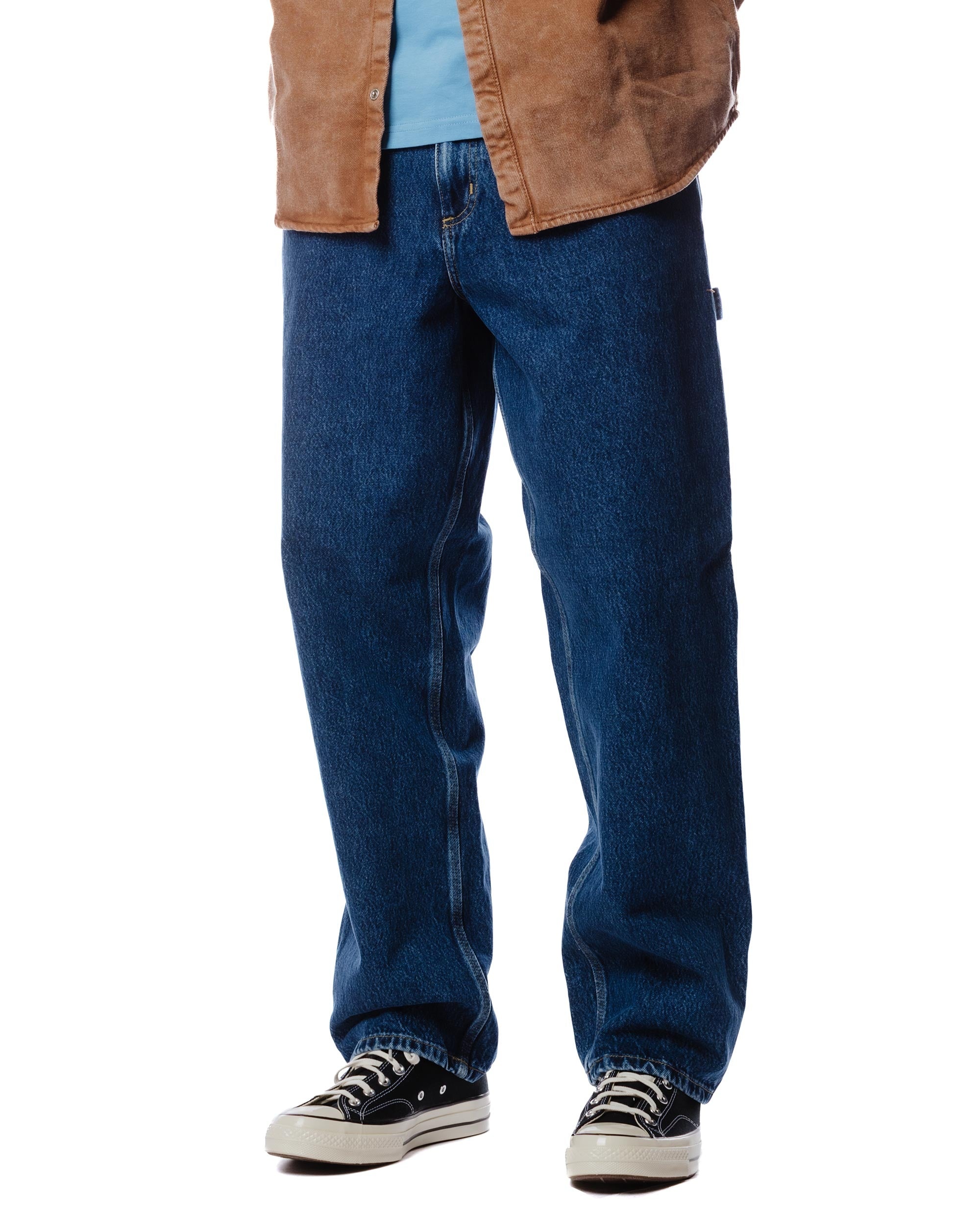 Carhartt W.I.P. Single Knee Pant Blue Stone Washed - 3