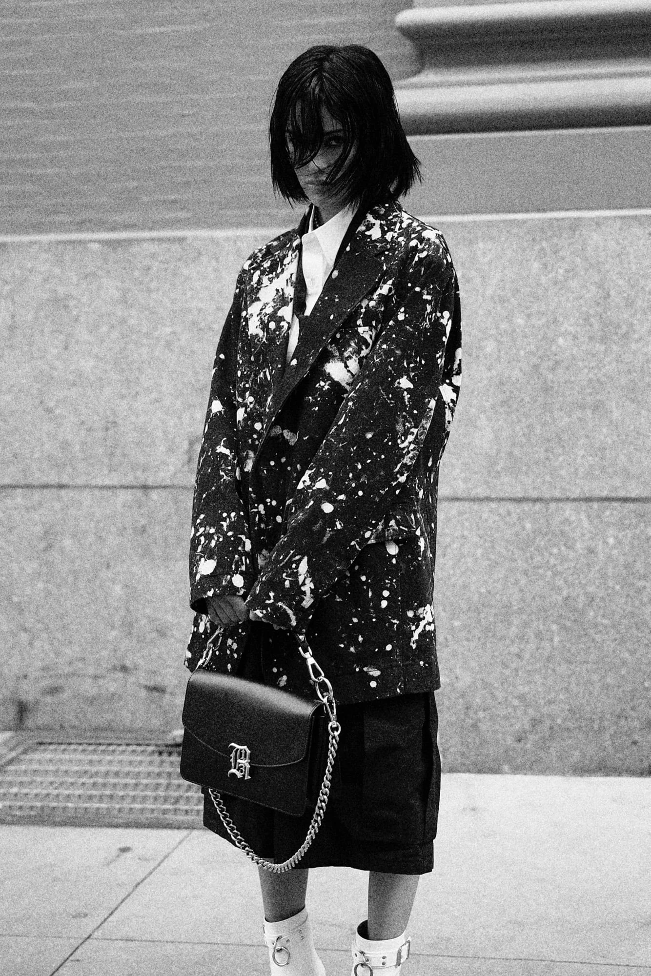 OVERSIZED RAGGED BLAZER - 1