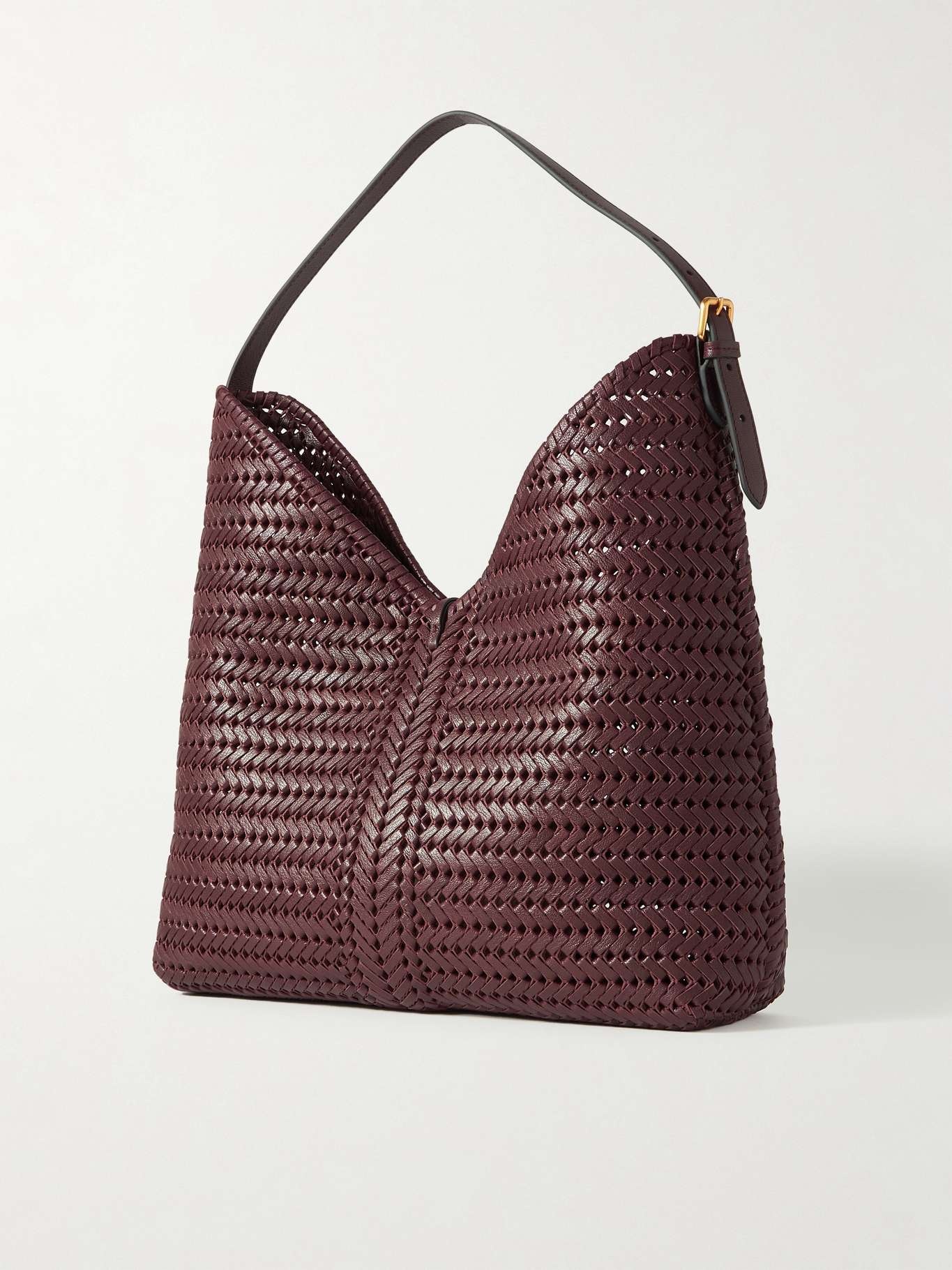 The Neeson tasseled woven leather tote - 3