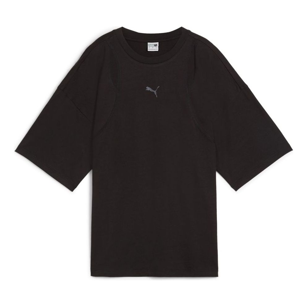 (WMNS) PUMA DARE TO Oversized Cut-out T-shirt 'Black' 626644-01 - 1