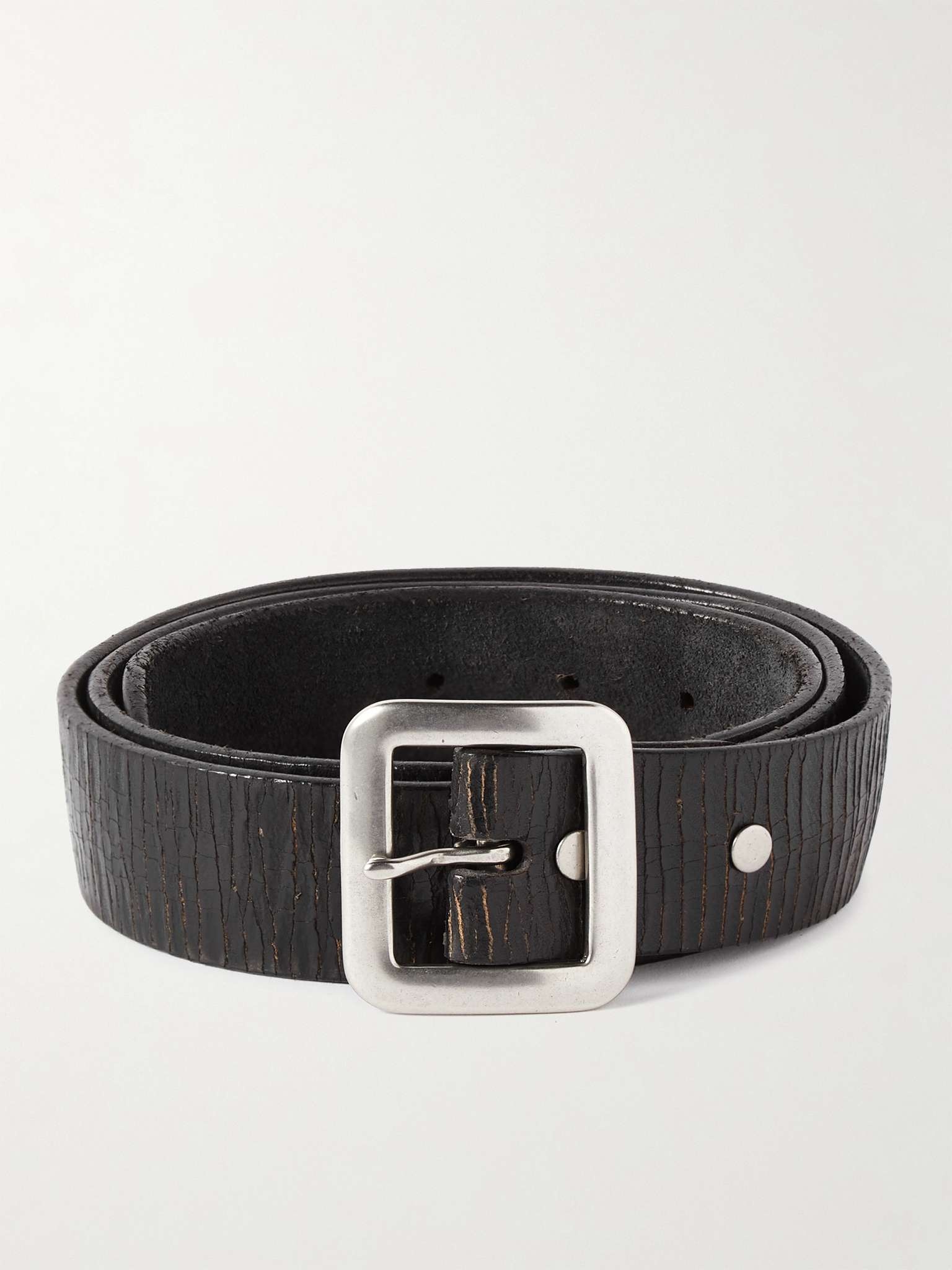 3.5cm Burlington Distressed Leather Belt - 1